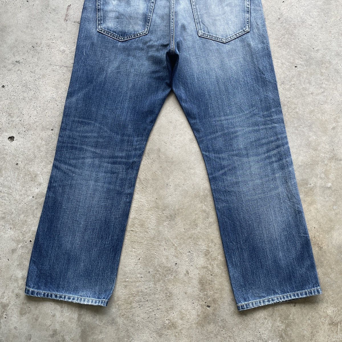 Japanese Brand × Jean × Vintage W35 Vintage Japanese Faded Denim Distressed Jeans Pants Size US 35 - 10 Thumbnail