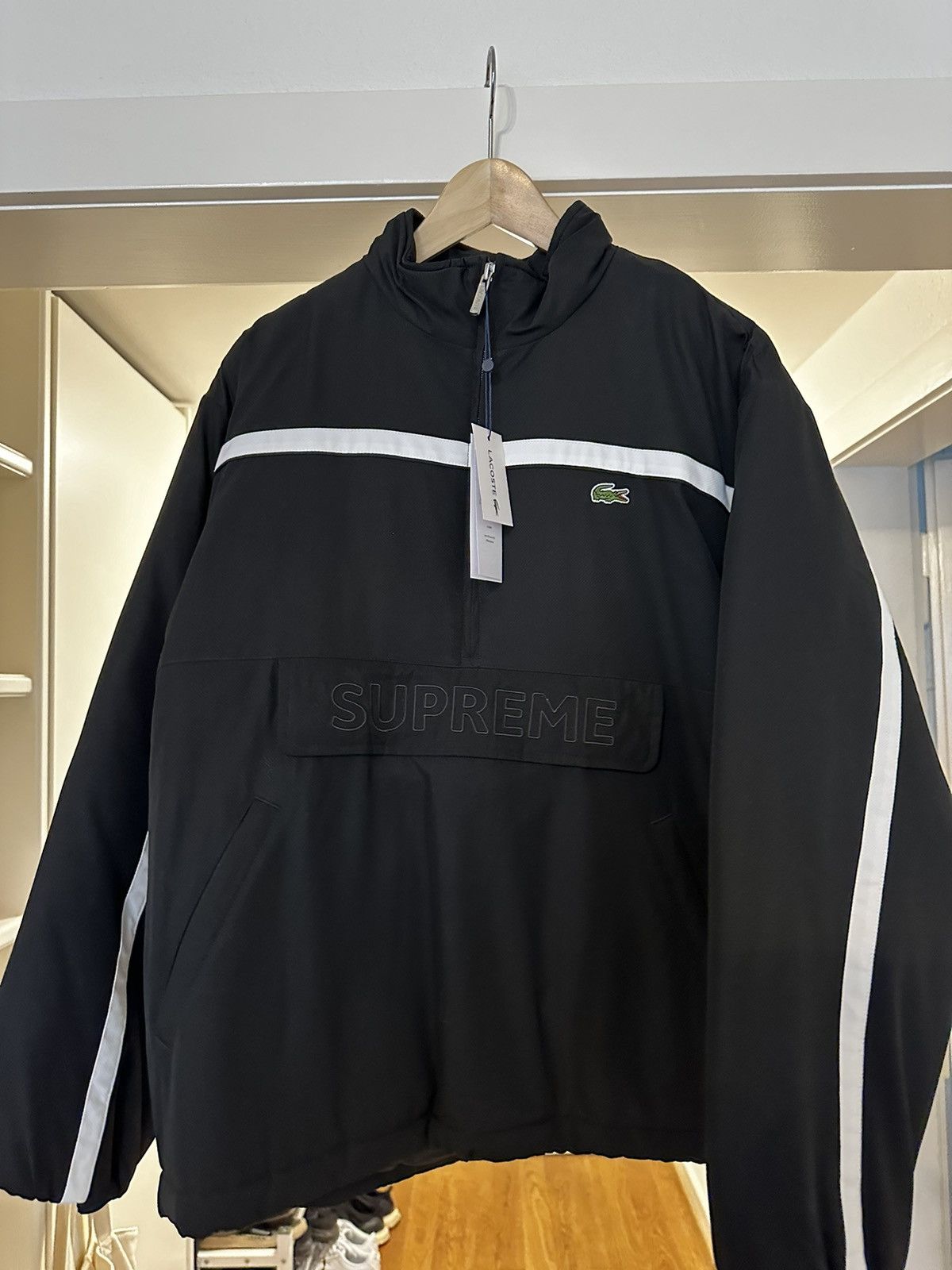 Supreme Supreme x Lacoste Puffy Half Zip Pullover | Grailed