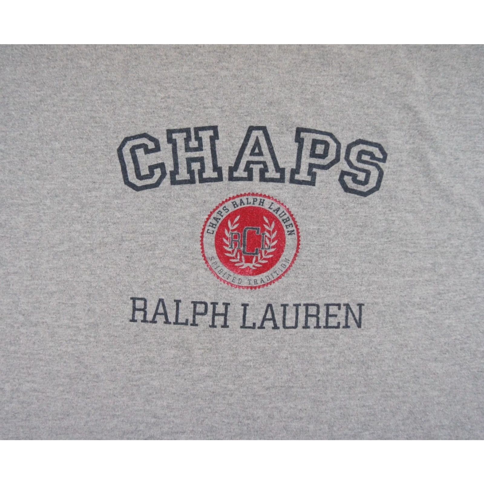 Polo Ralph Lauren VINTAGE Polo Ralph Lauren Shirt Men XL Gray Short Sleeve Crewneck 90s Y2K Logo Cotton All Seasons Mens Size US XL / EU 56 / 4 - 2 Thumbnail