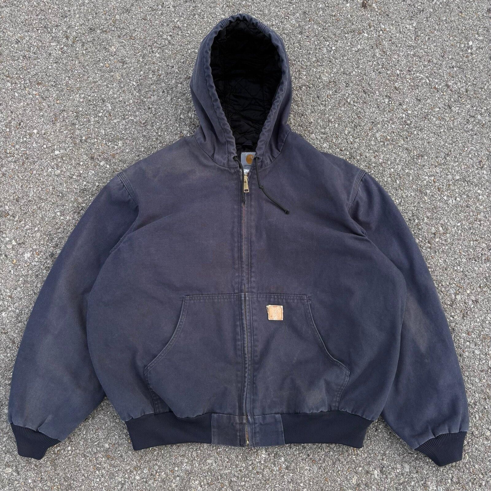 Carhartt Vintage navy carhartt workwear jacket Size US XL / EU 56 / 4 - 1 Thumbnail