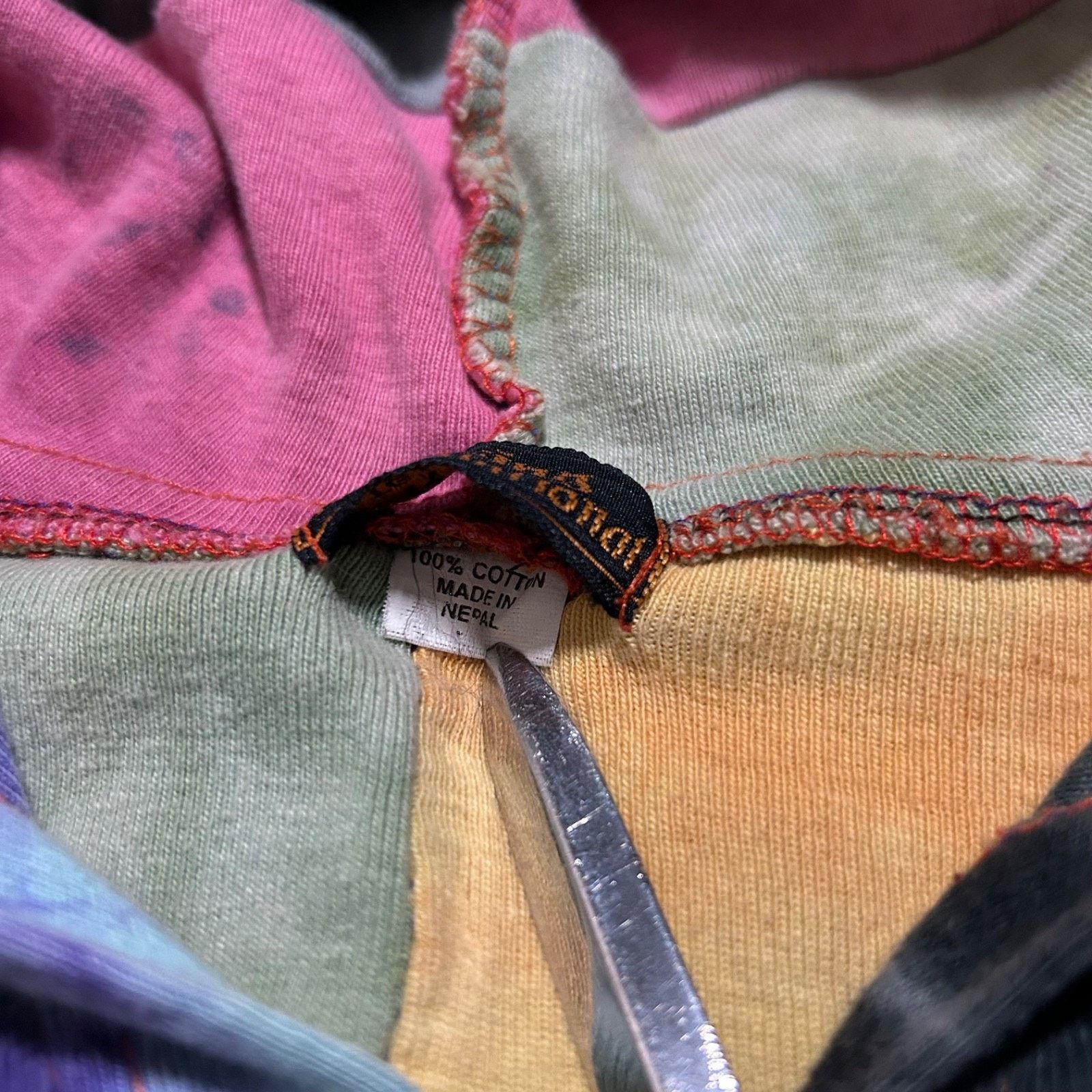 Vintage Vintage Hippie Jacket Patchwork Nepal Boho Full Zip 90s y2k Size XL / US 12-14 / IT 48-50 - 7 Thumbnail