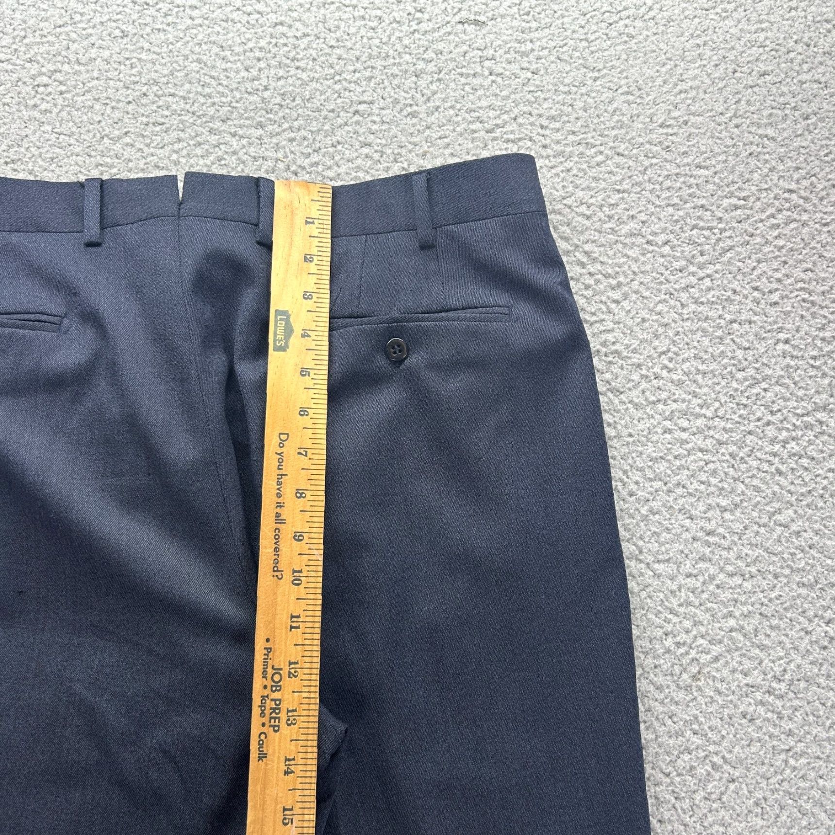 Zanella Zanella Mens Pants Blue Wool Dress Classic Slashes Pockets 36 Regular Size 36 Size US 36 / EU 52 - 7 Thumbnail
