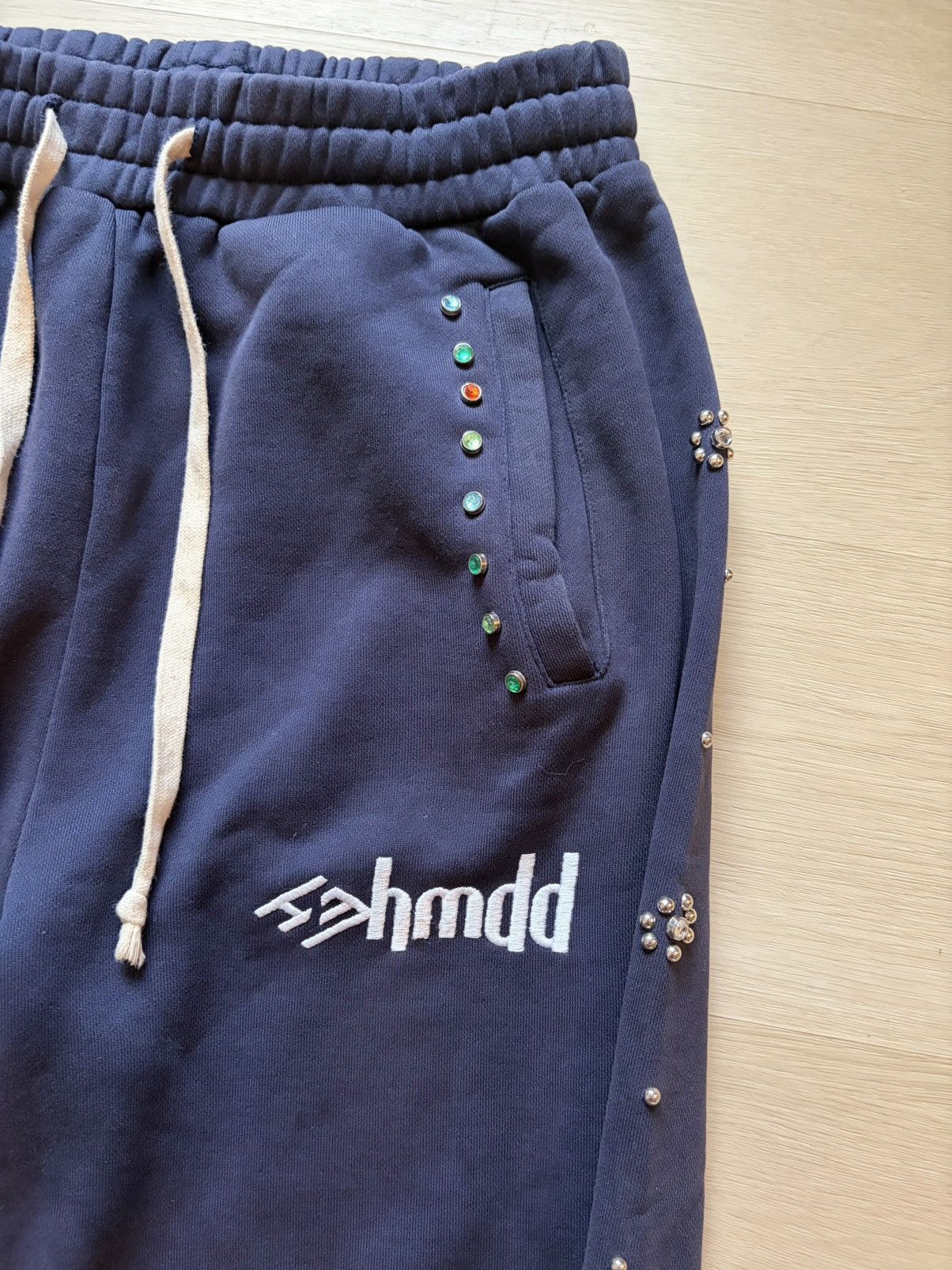 HMDD HMDD Flower Studded Scrunch Sweats Size US 32 / EU 48 - 2 Thumbnail