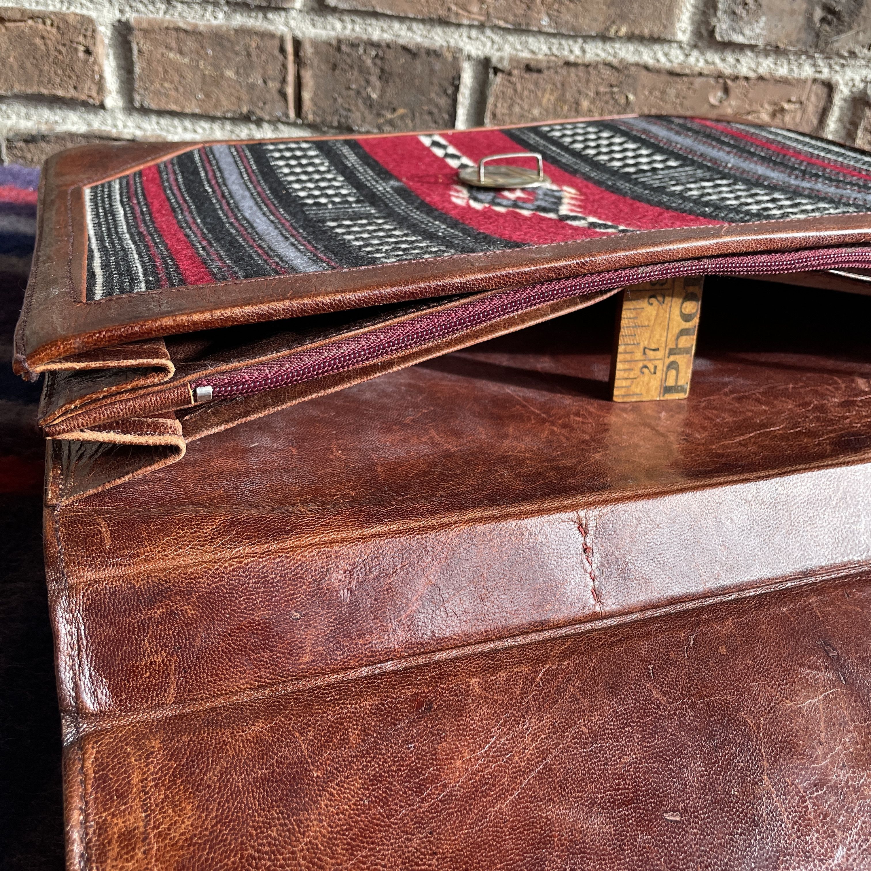 Other VTG SOUTHWESTERN TAPESTRY LEATHER BRIEFCASE R$1498 Size ONE SIZE - 22 Thumbnail