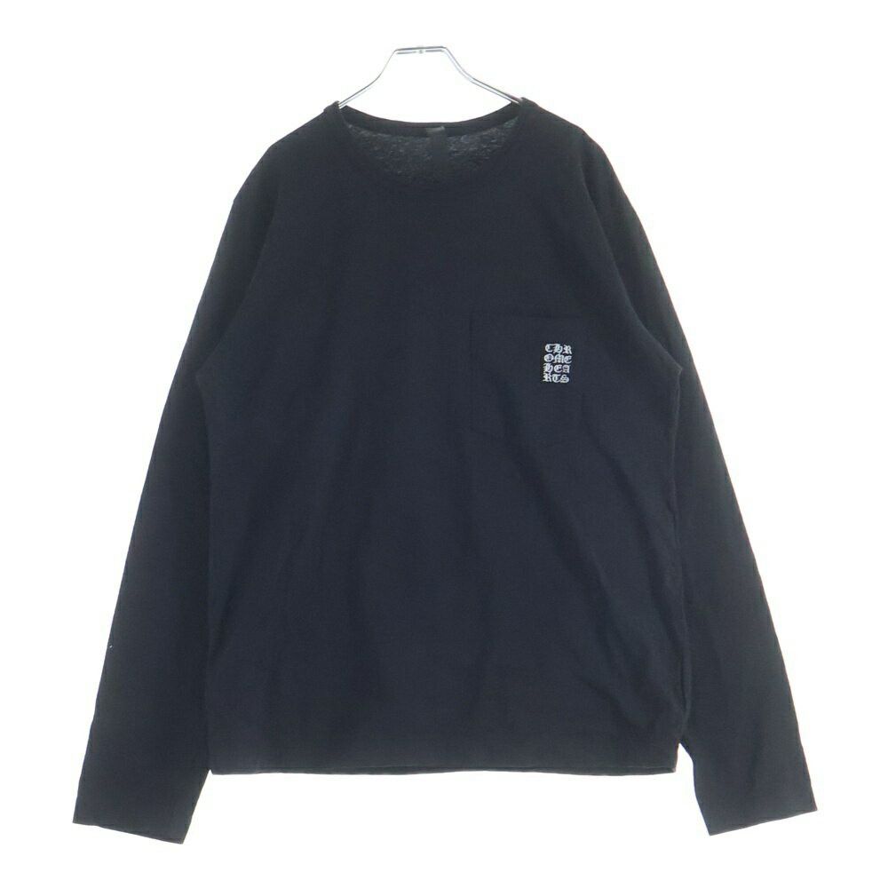 Chrome Hearts Ynot Long Sleeve Tee Crew Neck Long Sleeve T-shirt With Front Logo Embroidery And CH Cross On Sleeves