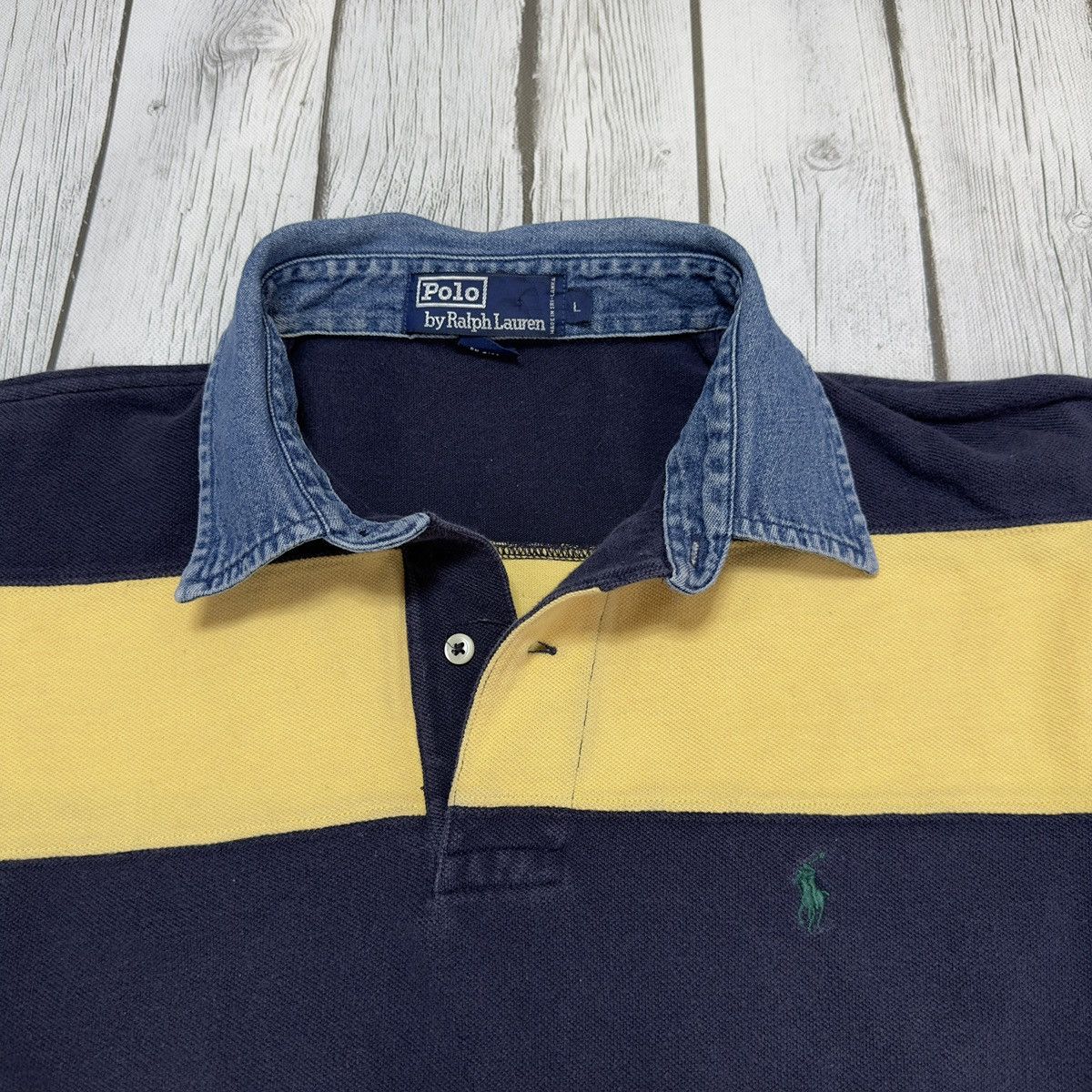Polo Ralph Lauren × Vintage Vintage Polo shirt Size US L / EU 52-54 / 3 - 3 Thumbnail