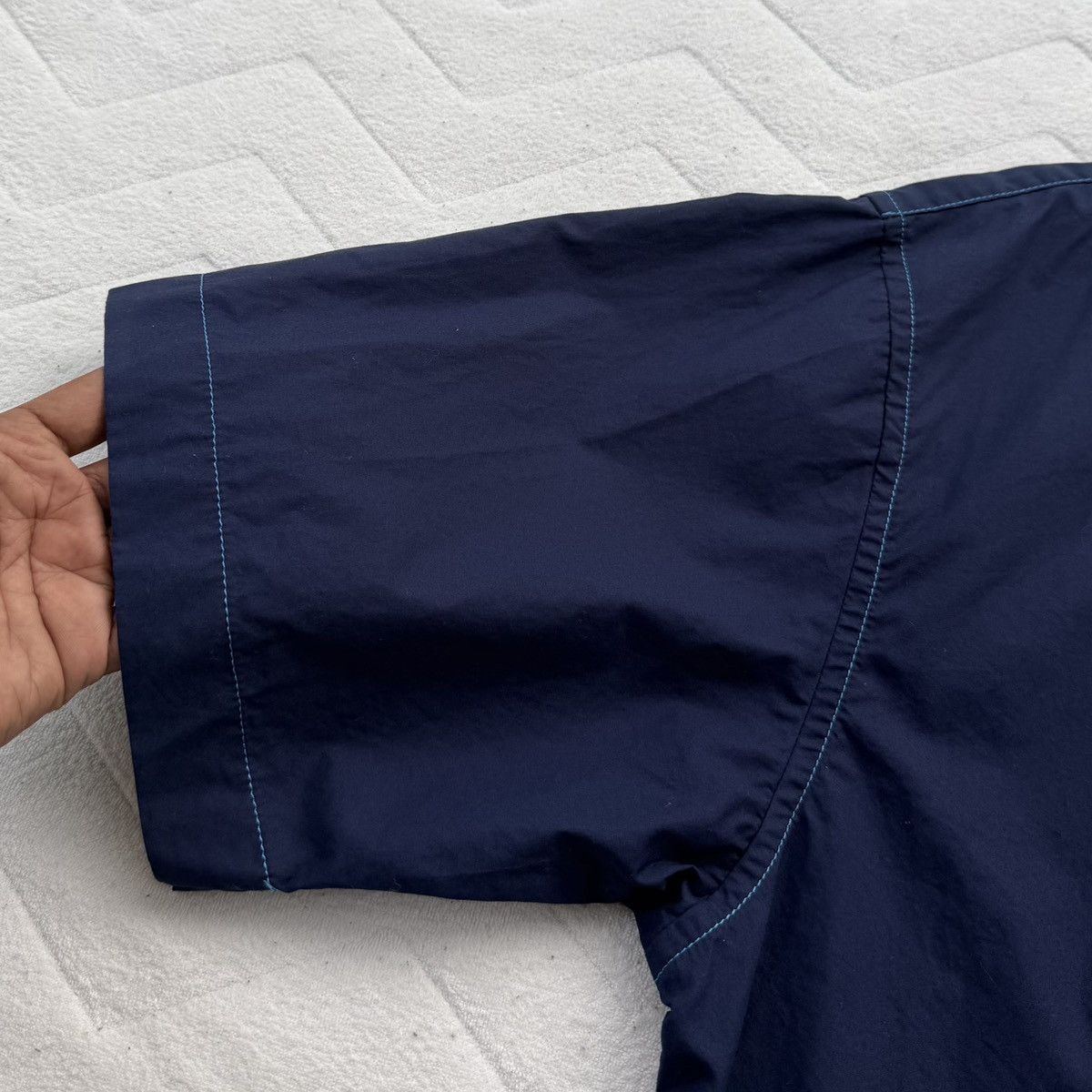 Marni Uniqlo x Marni Short Sleeve Shirt Navy Pocket Shirt Size US L / EU 52-54 / 3 - 3 Thumbnail