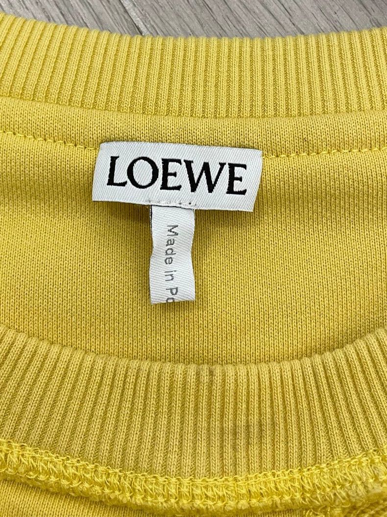 Other LOEWE Yellow reverse embroidered large Logo round neck hoo Size M / US 6-8 / IT 42-44 - 5 Thumbnail