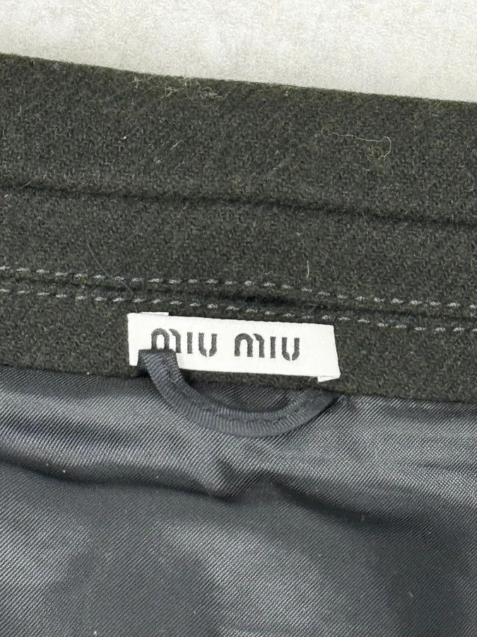 Miu Miu AW2010 Miu Miu Brown Removable Fur Collar Wool Coat Size M / US 6-8 / IT 42-44 - 12 Thumbnail