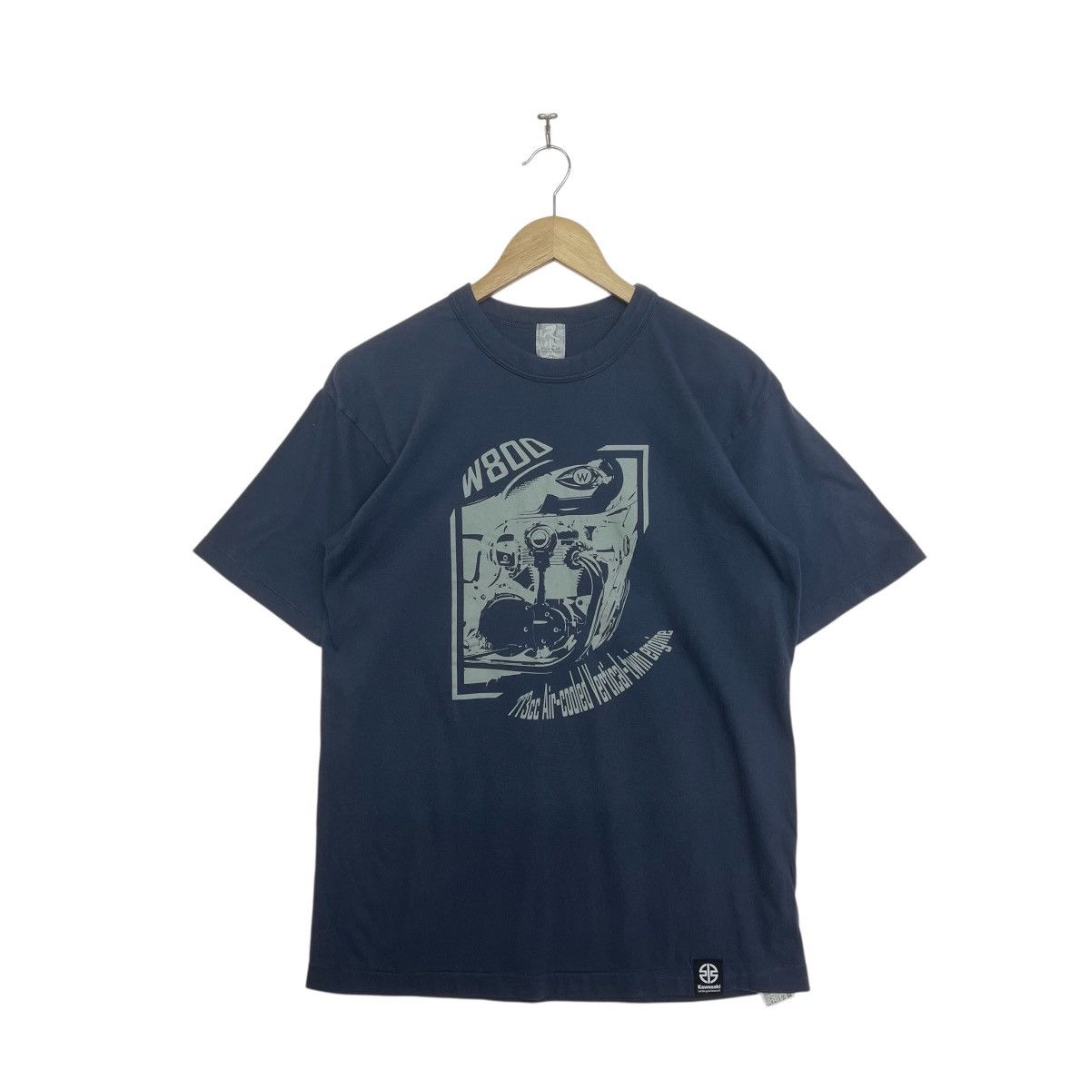 Japanese Brand KUME JP TOKYO Kawasaki W800 motorcycle engine graphic Tee Size US L / EU 52-54 / 3 - 1 Thumbnail