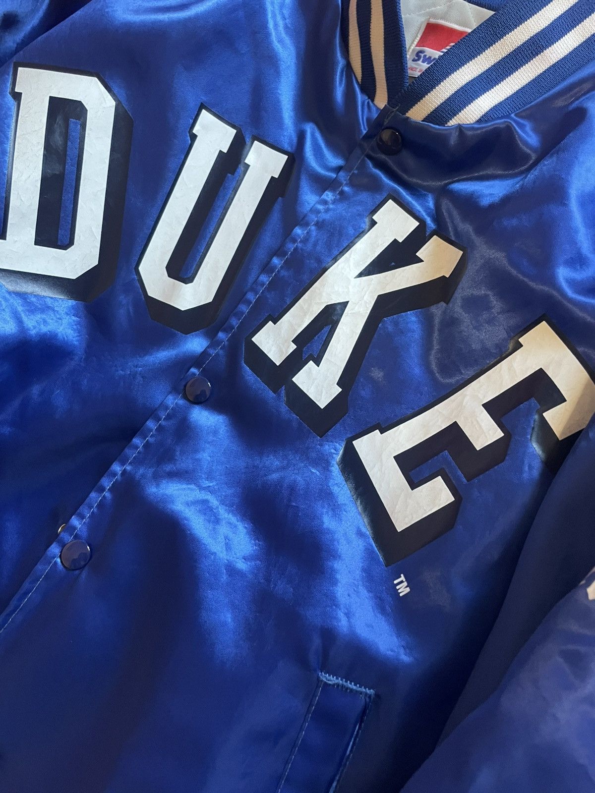 Swingster Ncaa Duke blue devils university Swingster satin bomber Size US L / EU 52-54 / 3 - 3 Thumbnail