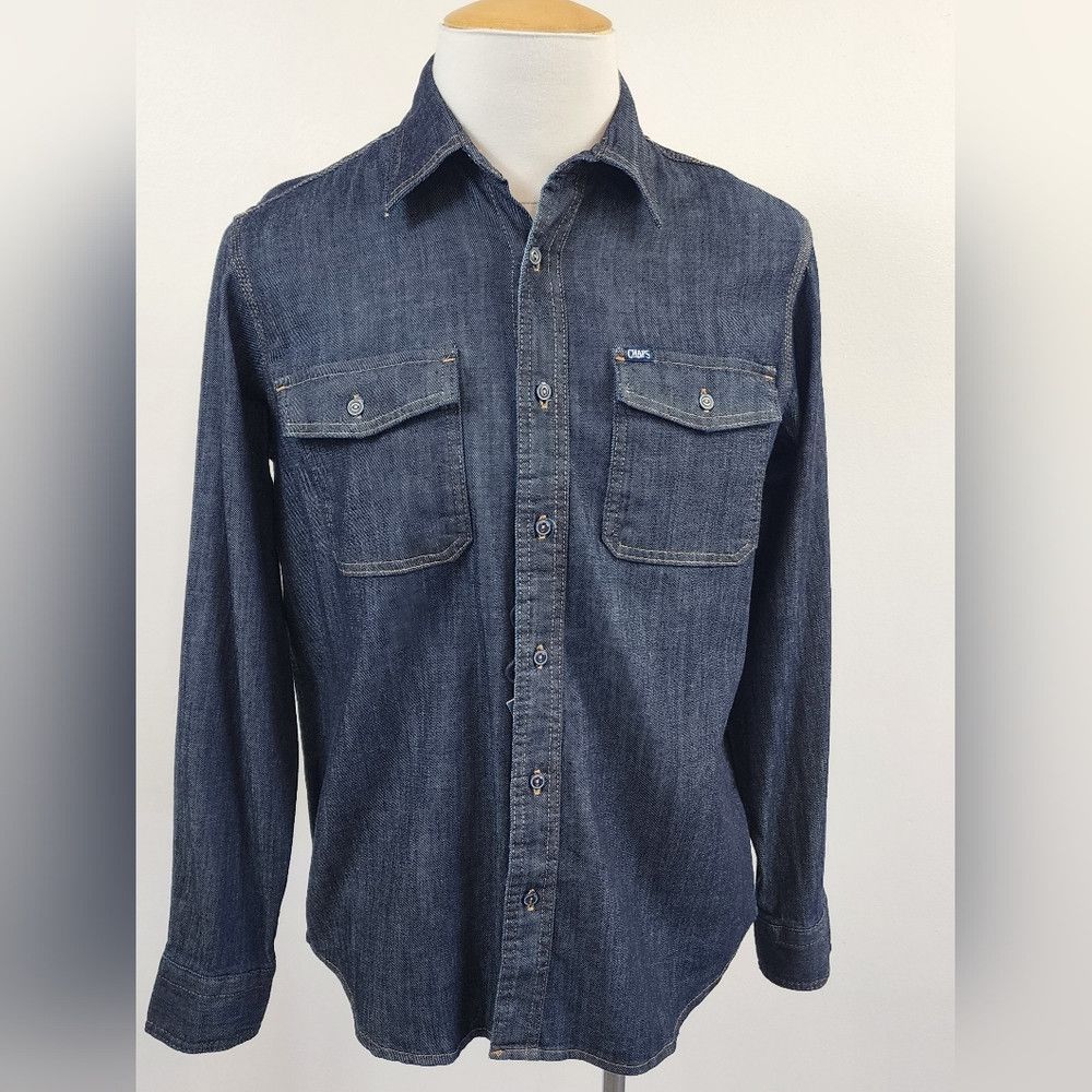 Chaps Chaps Men's Dark Denim Button Front L/S Soft Shell shirt Size US M / EU 48-50 / 2 - 1 Thumbnail