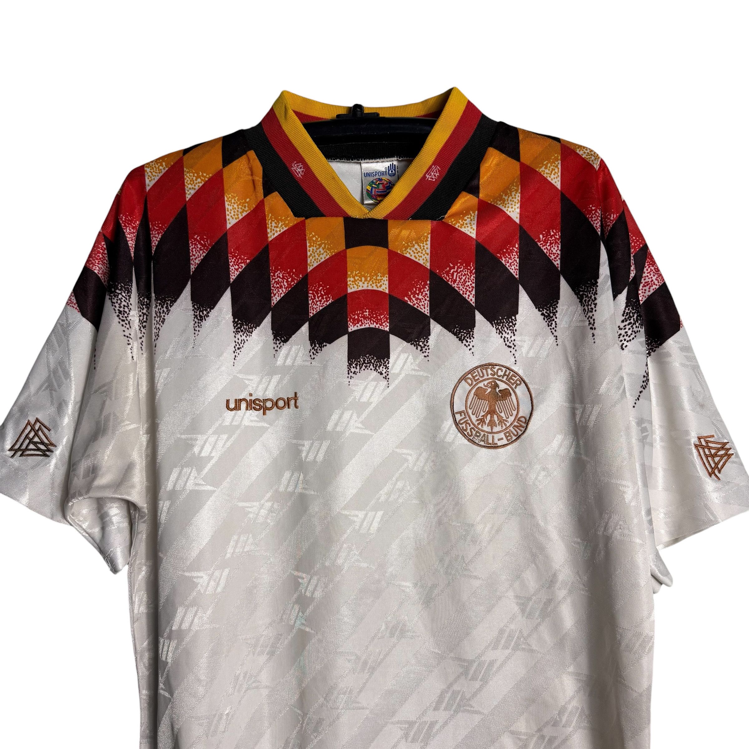 Vintage 🔥RARE🔥Vintage Unisport Germany Home Football Iconic Jersey Size US L / EU 52-54 / 3 - 2 Thumbnail