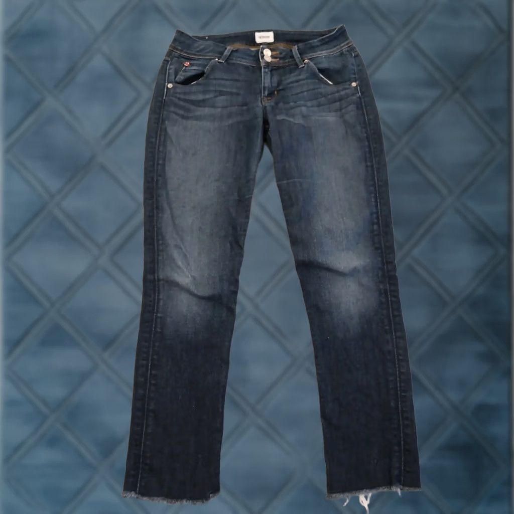 Hudson Hudson Jeans Womens 27 Blue Dark Wash Ankle Low Rise 27x27 Denim Regular Jeans Womens Menus? Size 27" / US 4 / IT 40 - 1 Thumbnail