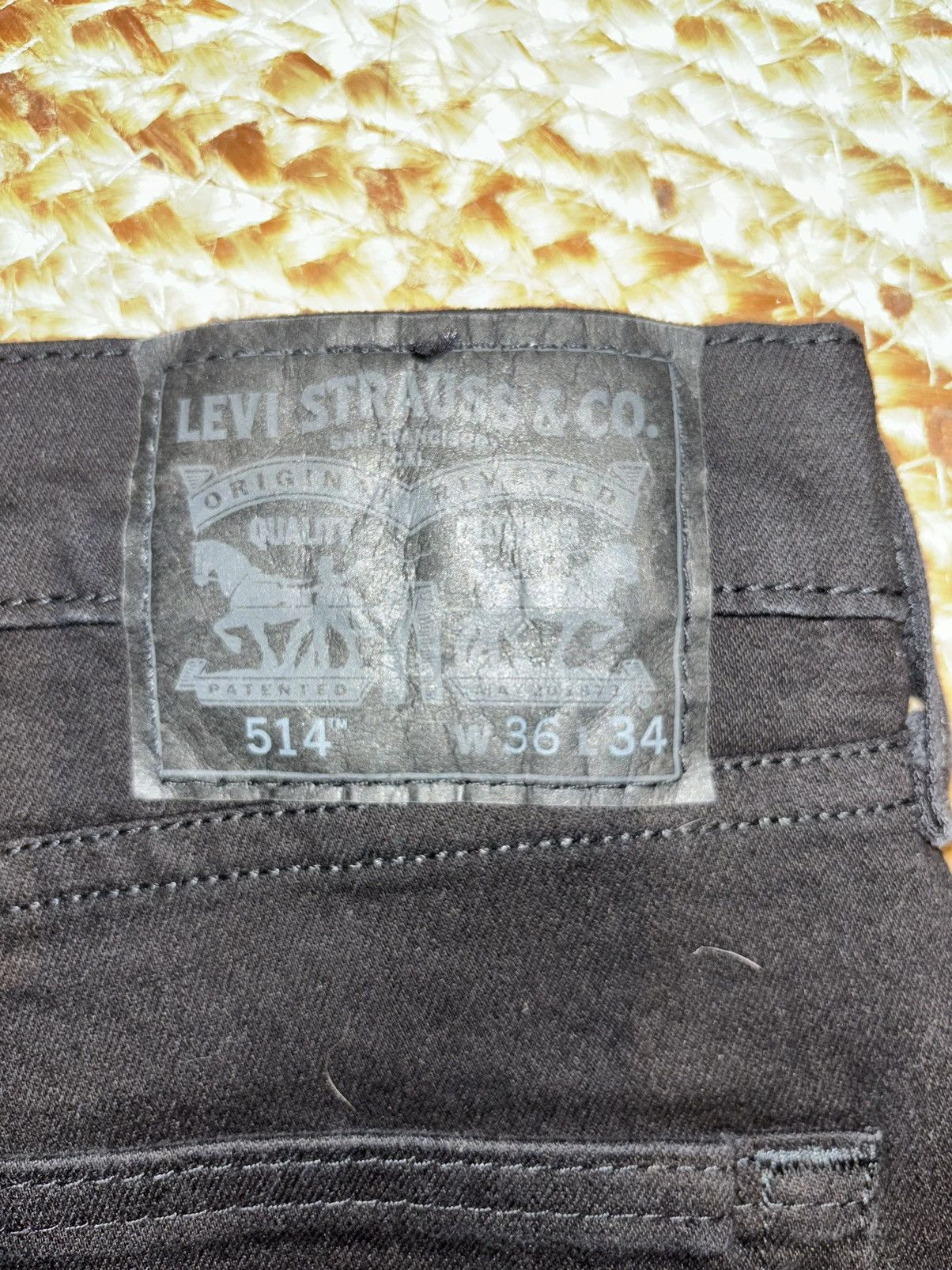 Levi's Levi 514 BLACK DENIM original riveted Size US 34 / EU 50 - 5 Thumbnail