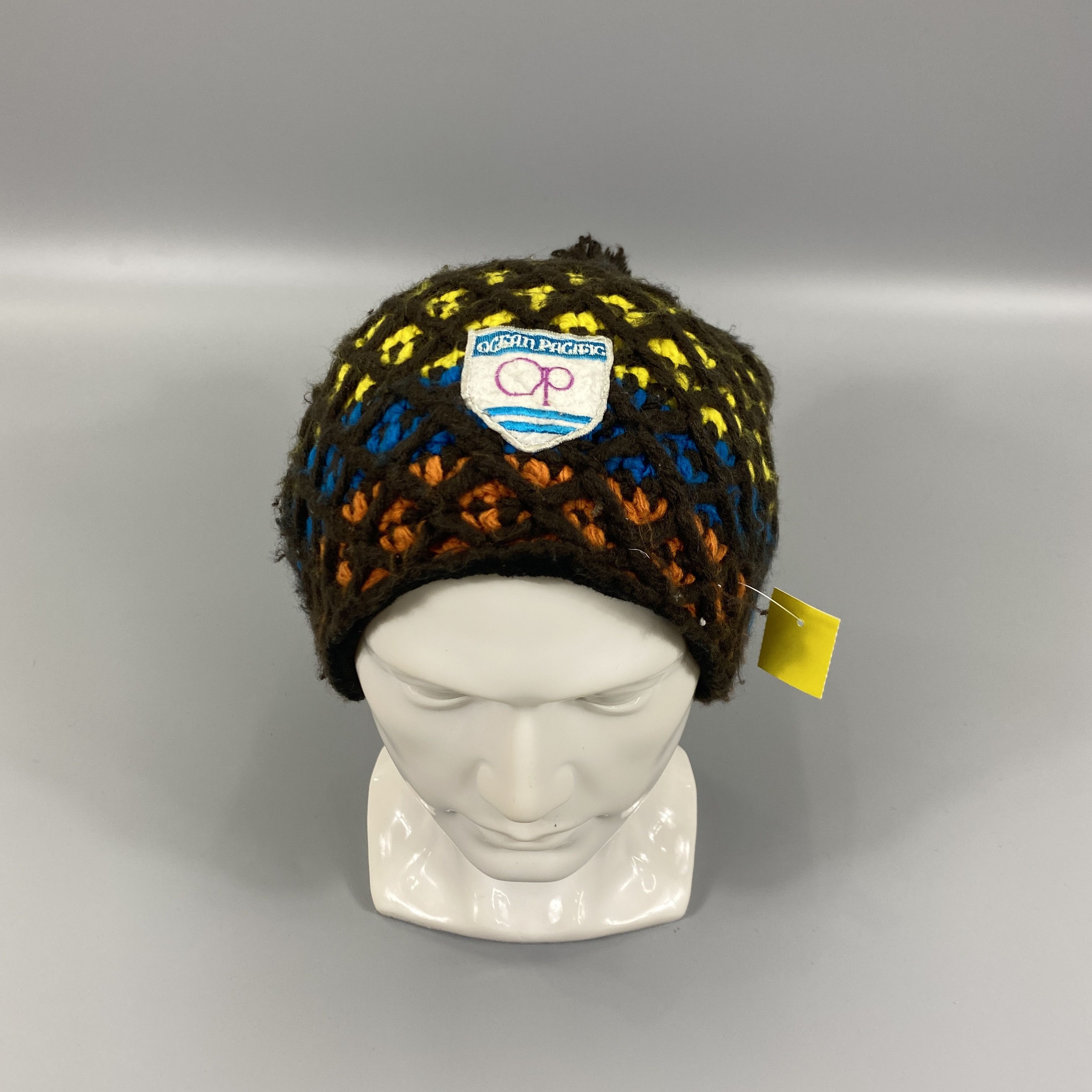 Japanese Brand Multicolor Knitted Beanie With Pom Pom -BN807 Size ONE SIZE - 1 Thumbnail