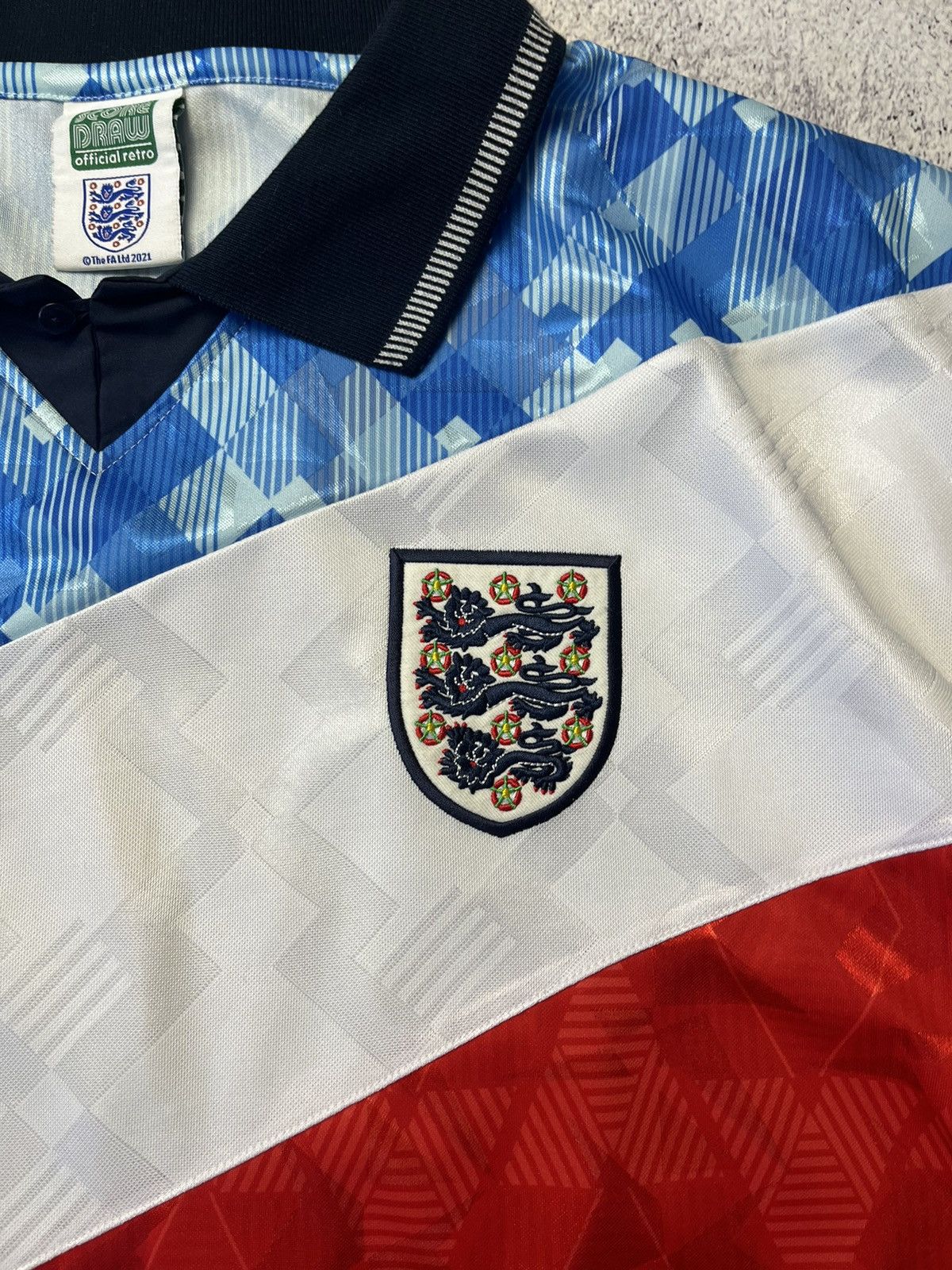 Vintage Vintage England Football Shirt special jersey Score Draw 90s Size US XXL / EU 58 / 5 - 11 Thumbnail