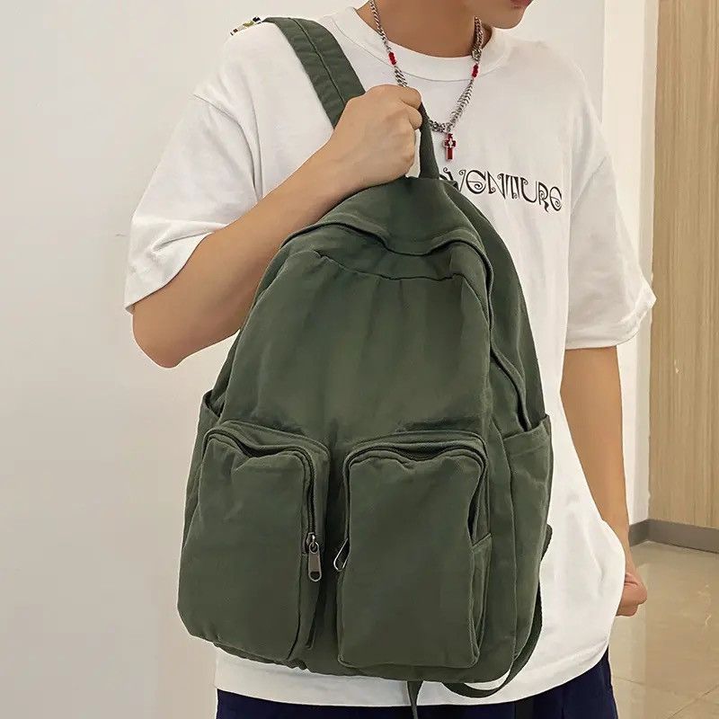 Japanese Brand Green Travel Backpack Size ONE SIZE - 2 Thumbnail