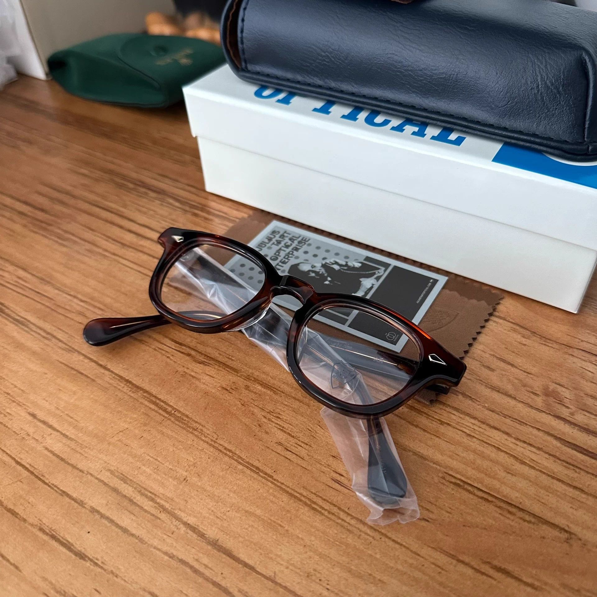 Julius JULIUS TART OPTICAL tortoiseshell eyeglasses 44-22 Size 44 - 3 Thumbnail