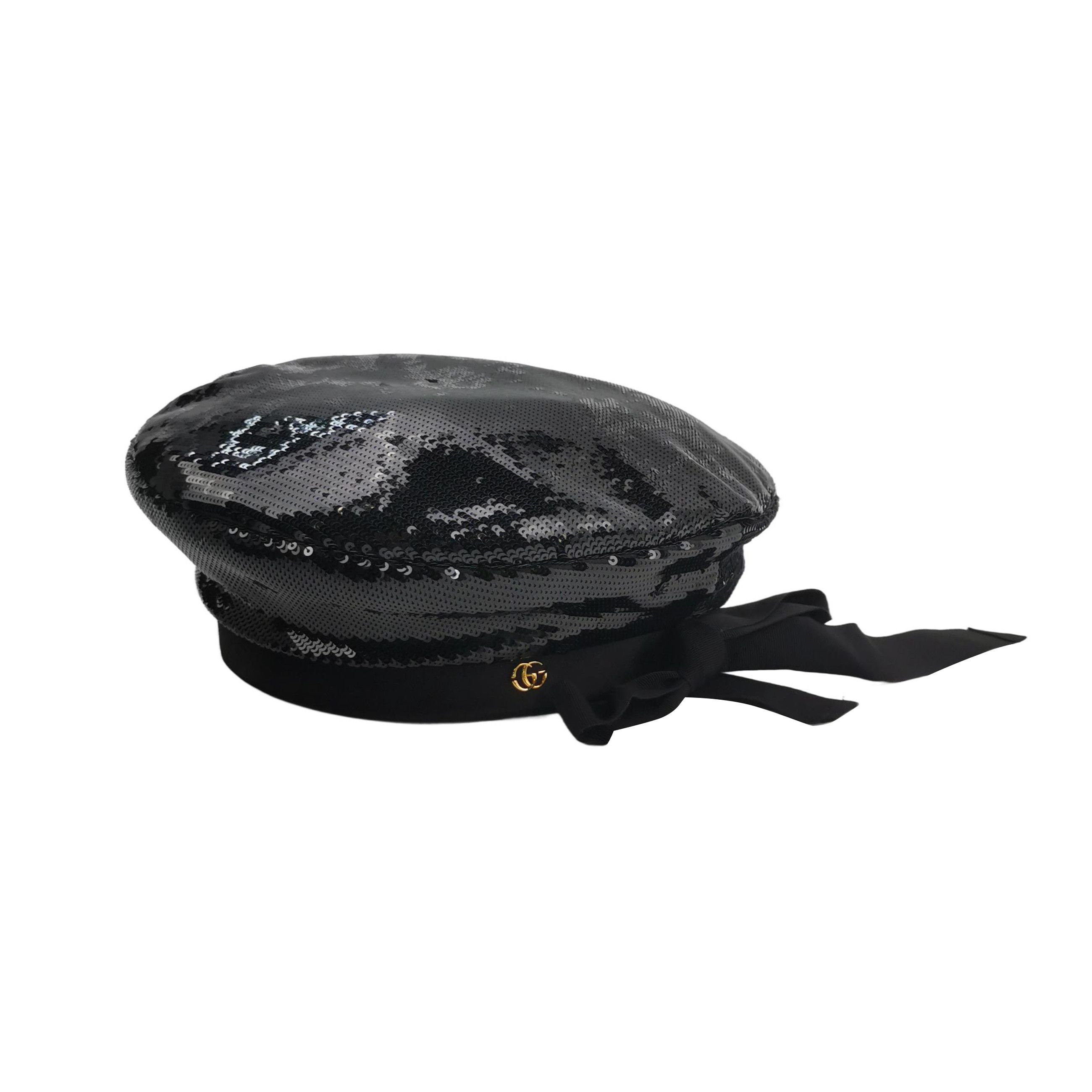 Gucci Gucci Sequin Bow Beret One Size Size ONE SIZE - 1 Thumbnail