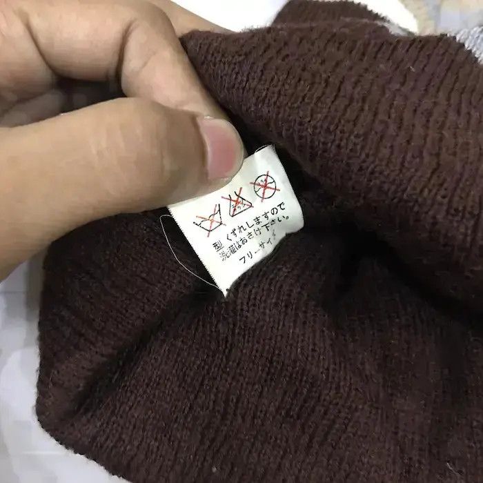 Japanese Brand Japanese Brand Stripe Design Beanie Hat Size ONE SIZE - 7 Thumbnail