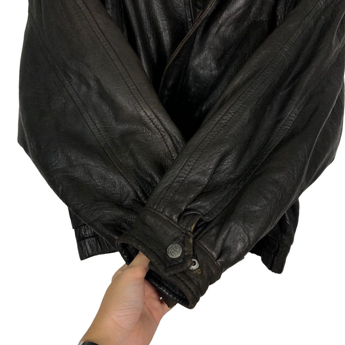 Genuine Leather 🔥90’s Vintage Bomber Genuine Leather Jacket Robert Comstock Size US L / EU 52-54 / 3 - 12 Thumbnail