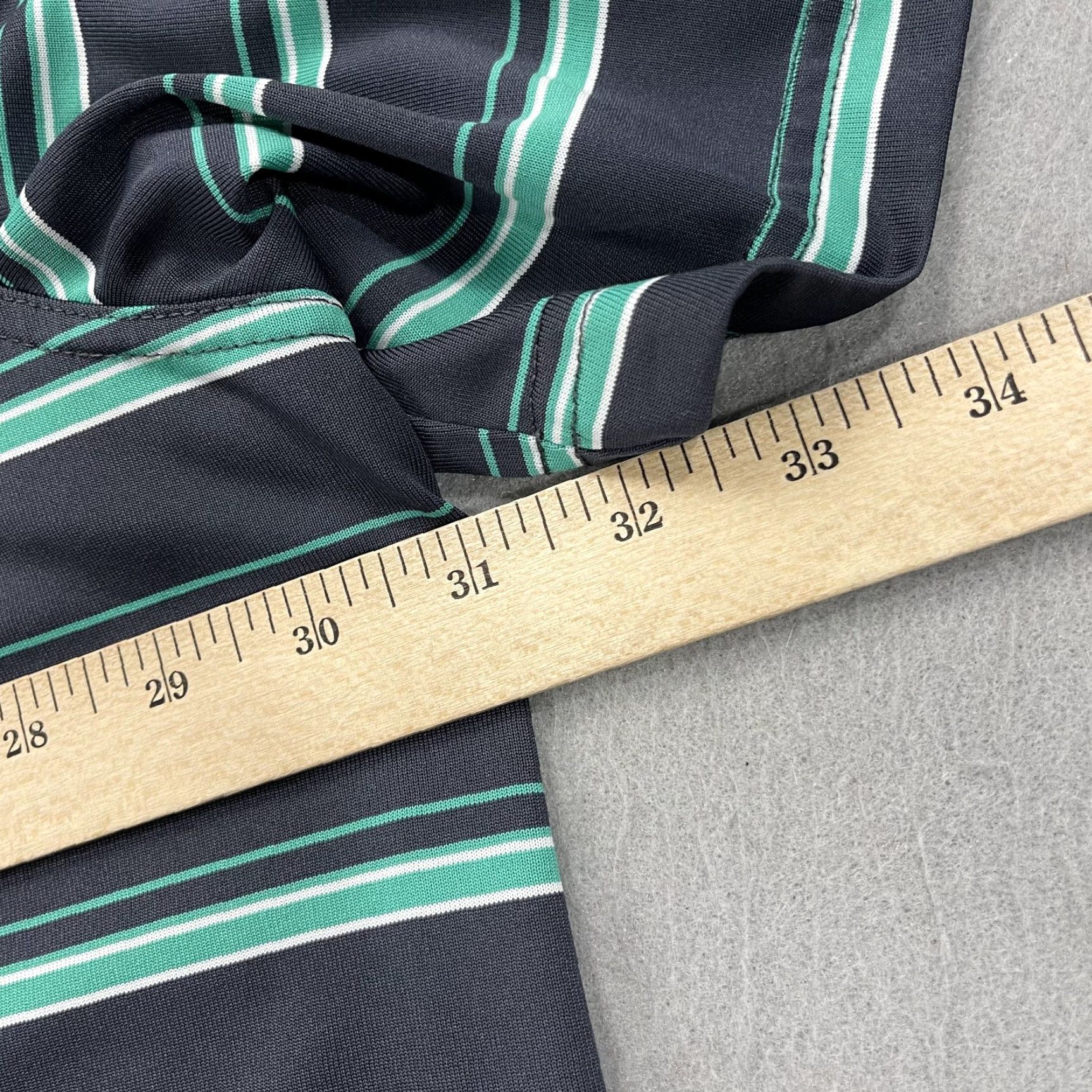 Reebok Reebok Golf Polo Shirt Mens 4XL Gray Striped Performance Breathable Lightweight Size US XXL / EU 58 / 5 - 7 Thumbnail