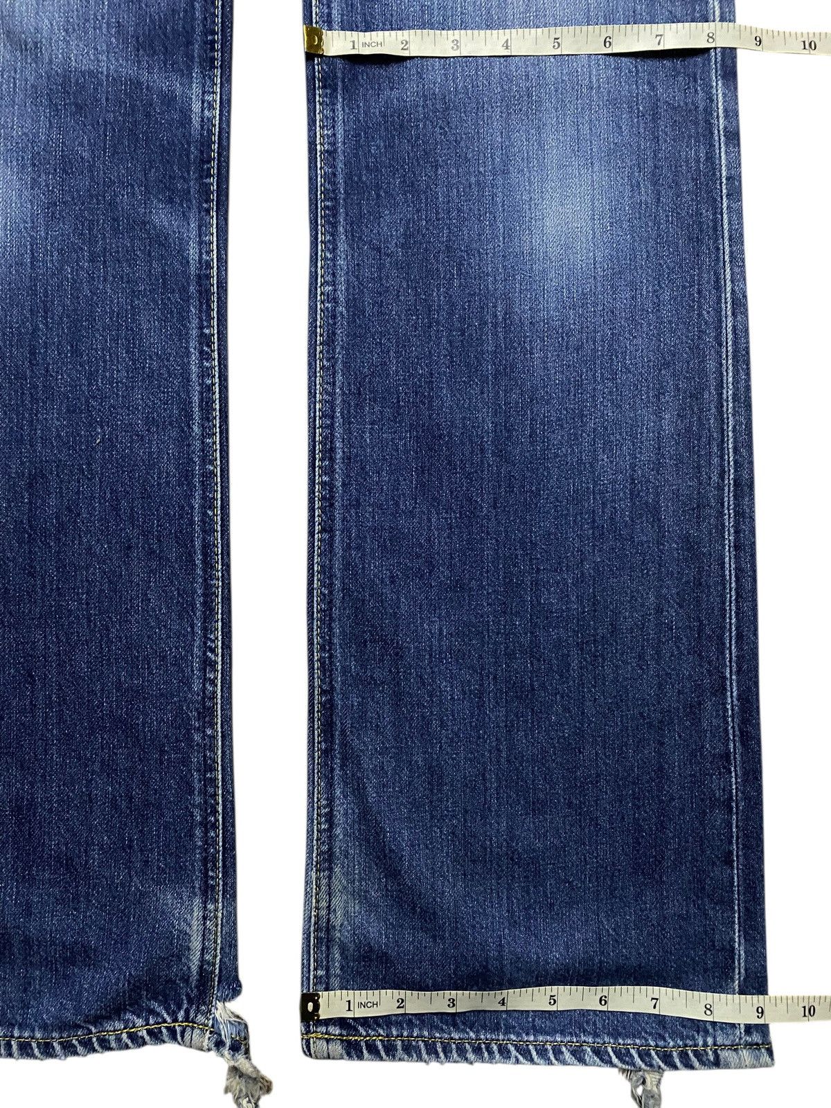 Issey Miyake × Lee Vintage Lee Riders Faded Wash Distressed Flare Jeans Size US 32 / EU 48 - 17 Thumbnail