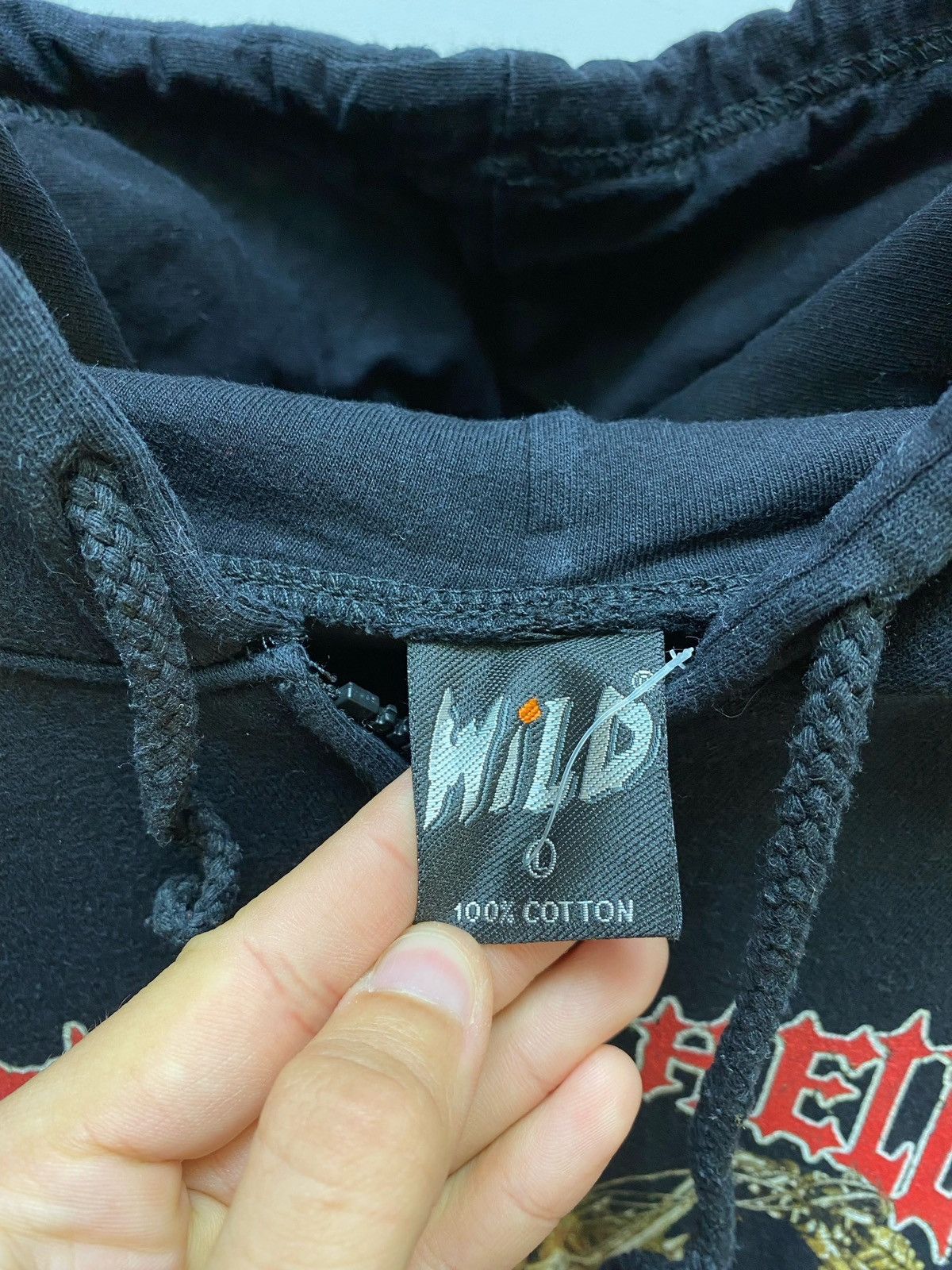 Japanese Brand × Vintage Vintage Y2K Hot AS Hell Burning Skeleton Rider Hoodie Size US L / EU 52-54 / 3 - 18 Thumbnail