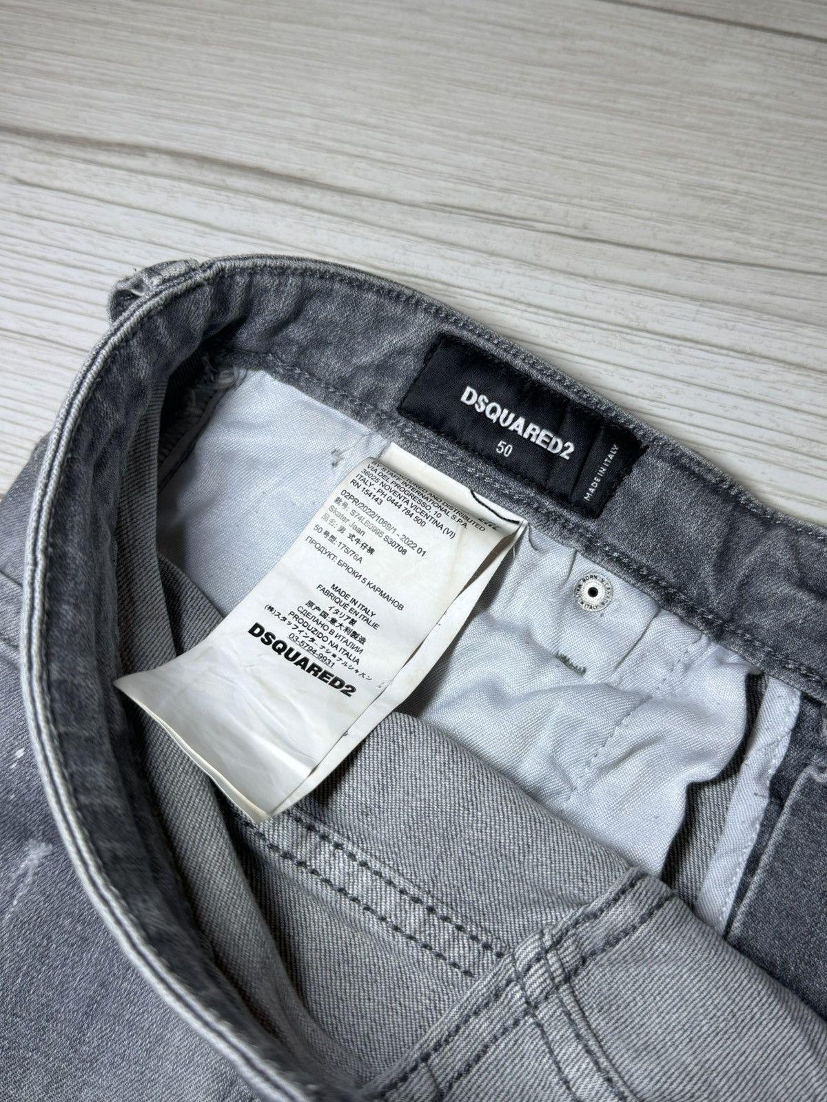 Dsquared2 🔥SLIM FIT DSQUARED2 ITALY JEANS RARE DENIM DRIP Size US 34 / EU 50 - 8 Thumbnail