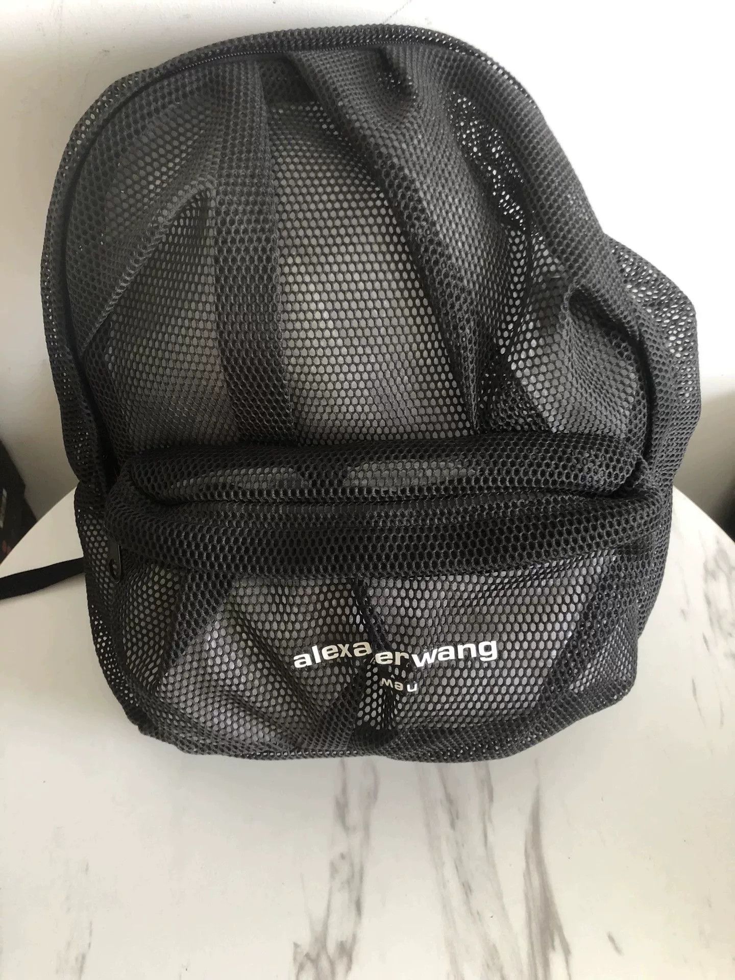 Alexander Wang Alexander Wang Black Mesh Backpack Size ONE SIZE - 1 Thumbnail