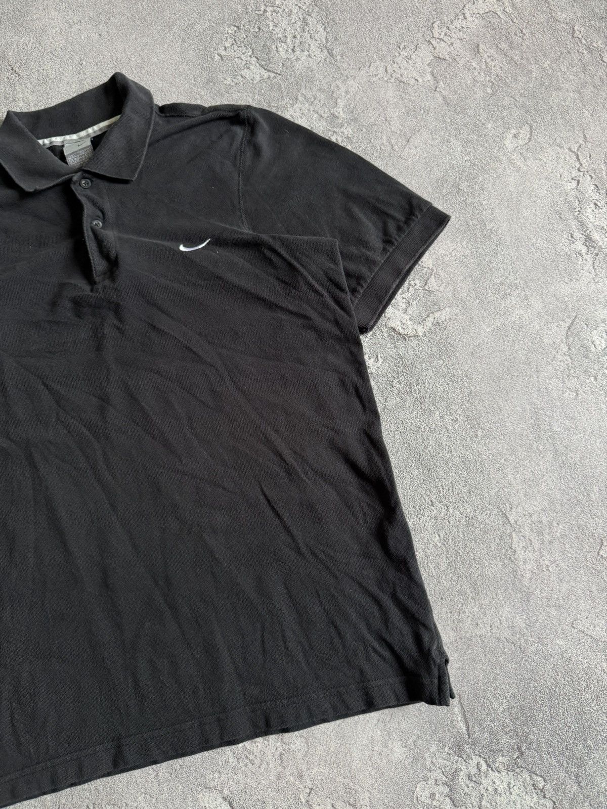 Nike × Vintage Nike S black basic polo tee T-shirt swoosh vintage Size US S / EU 44-46 / 1 - 9 Thumbnail