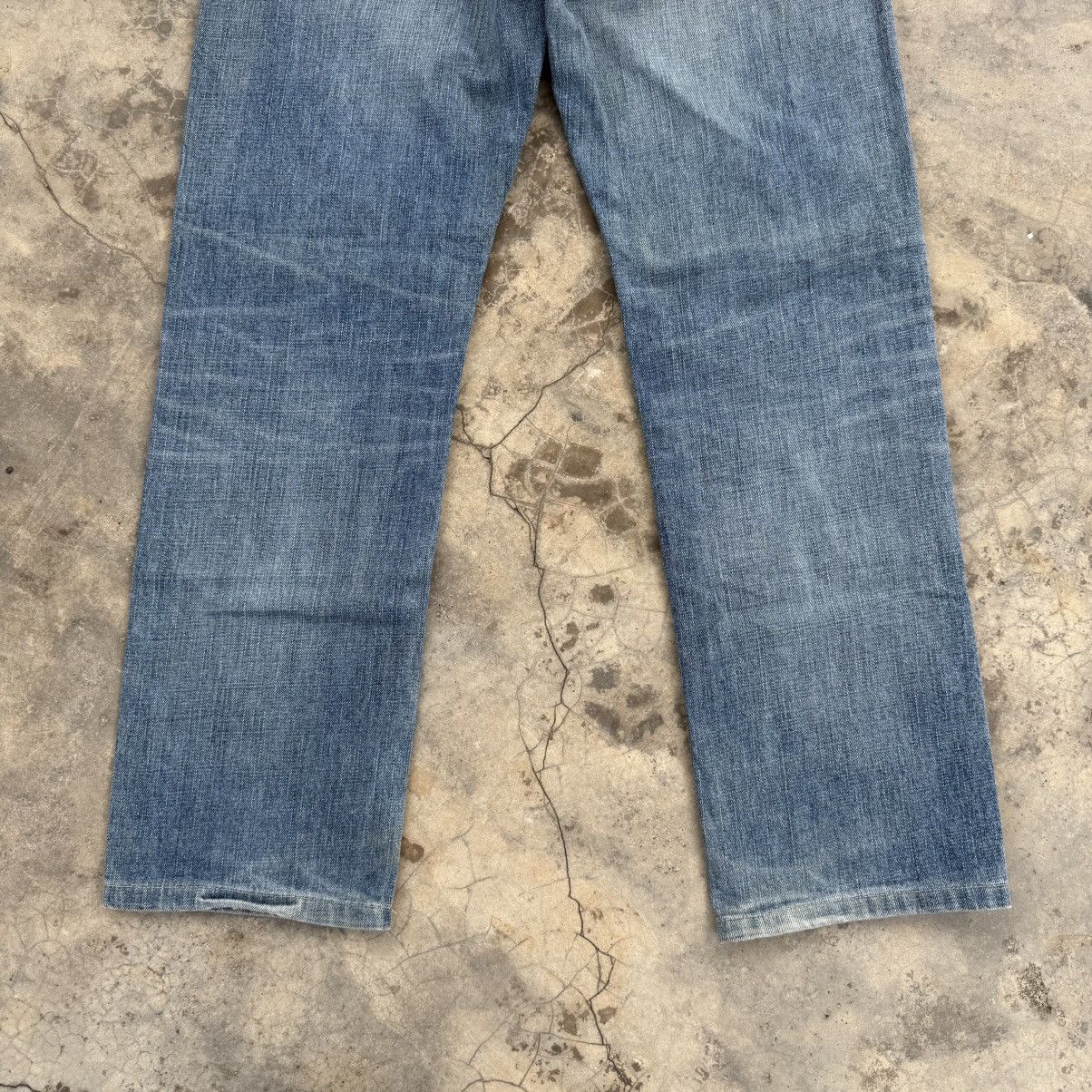 Japanese Brand VINTAGE JAPANESE FADED JEAN DENIM PANTS Size US 33 - 10 Thumbnail