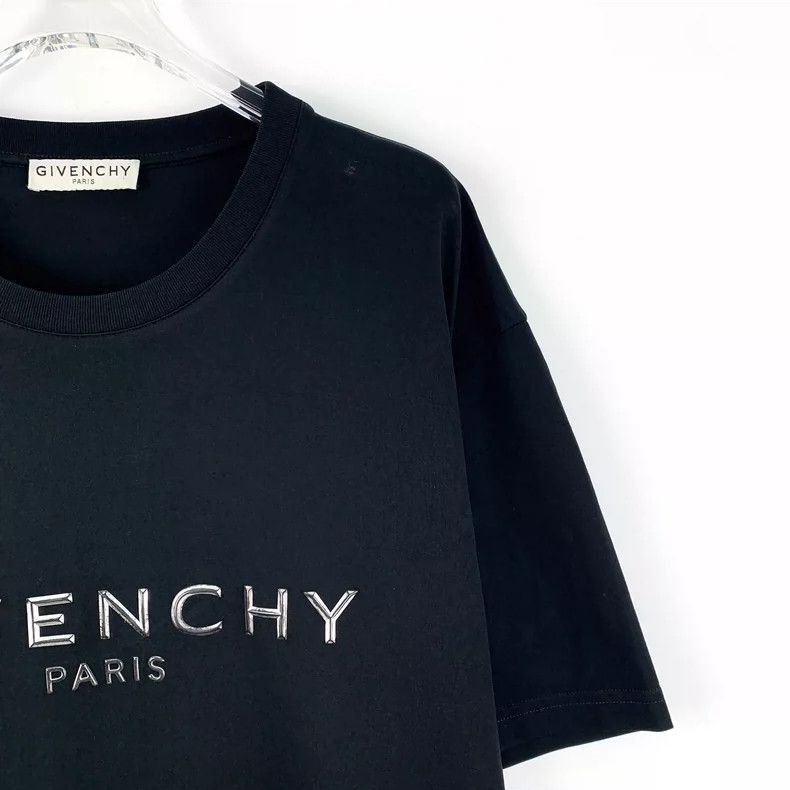 Givenchy Givenchy Givenchy Black Logo Cotton Short Sleeve TShirt -2 Size US L / EU 52-54 / 3 - 3 Thumbnail