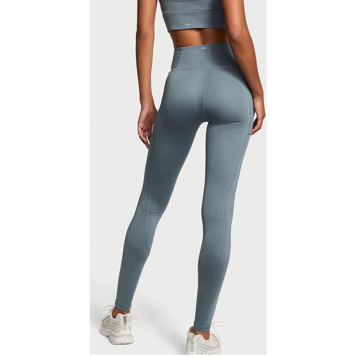 Victoria's Secret VSX Essential High-Rise Pocket Legging Dark Steel stretch XL Size 36" / US 14 / IT 50 - 2 Thumbnail