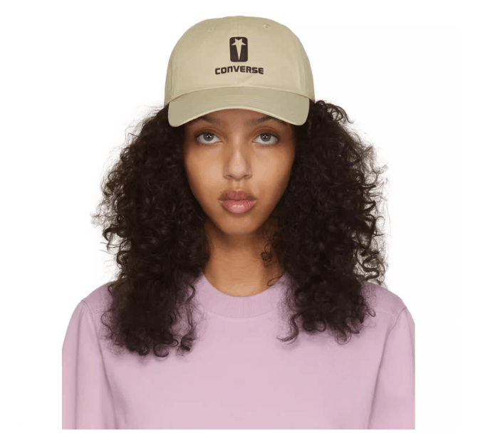 Converse × Rick Owens Drkshdw Rick Owens x Converse US beige unisex baseball cap, in stock Size ONE SIZE - 4 Thumbnail