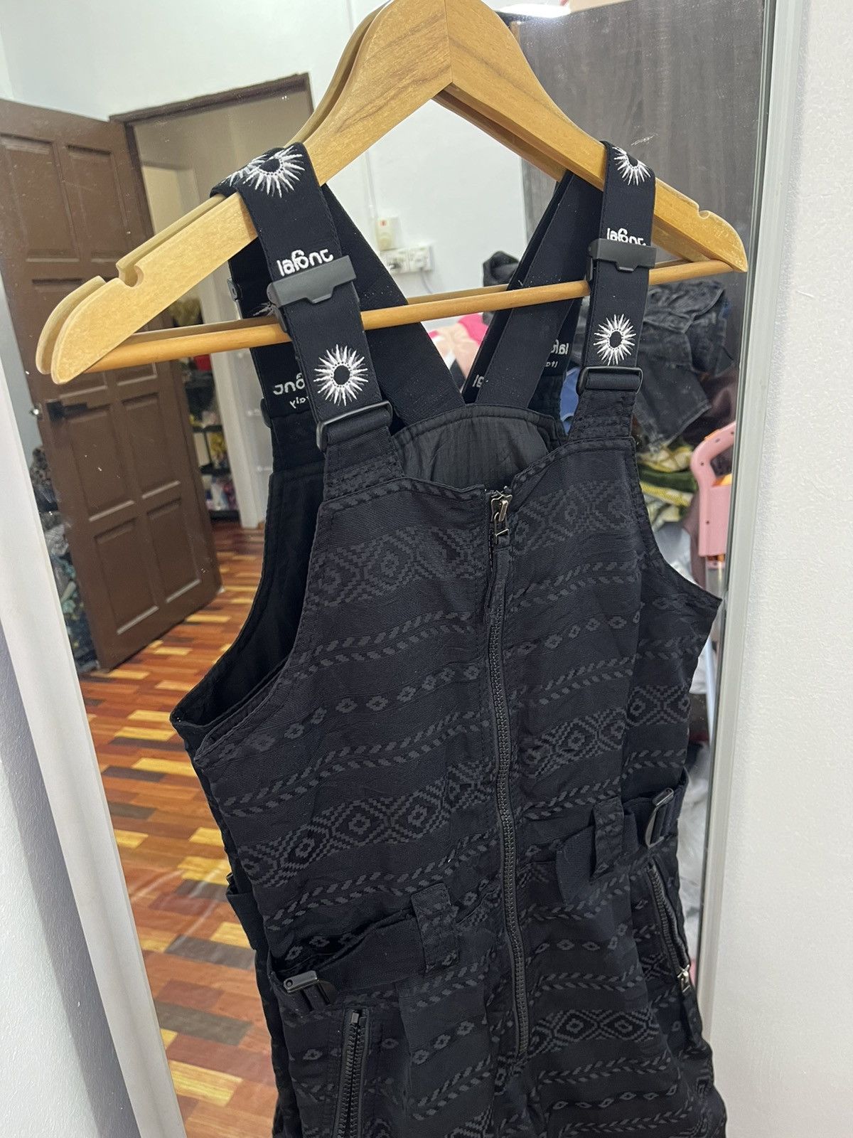 Gear for Sports Lafont Italy Jacquard Ski Bib Overalls Women Black Size 30" / US 8 / IT 44 - 2 Thumbnail