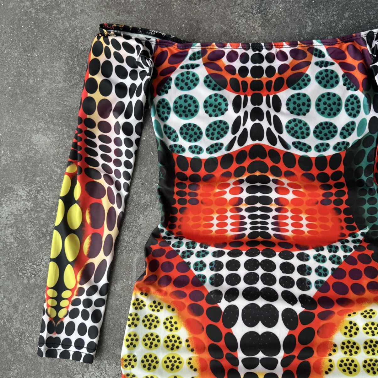 Hysteric Glamour Amazing Body Shape Print Sexy Y2K Dress (Gaultier style) Size S / US 4 / IT 40 - 5 Thumbnail