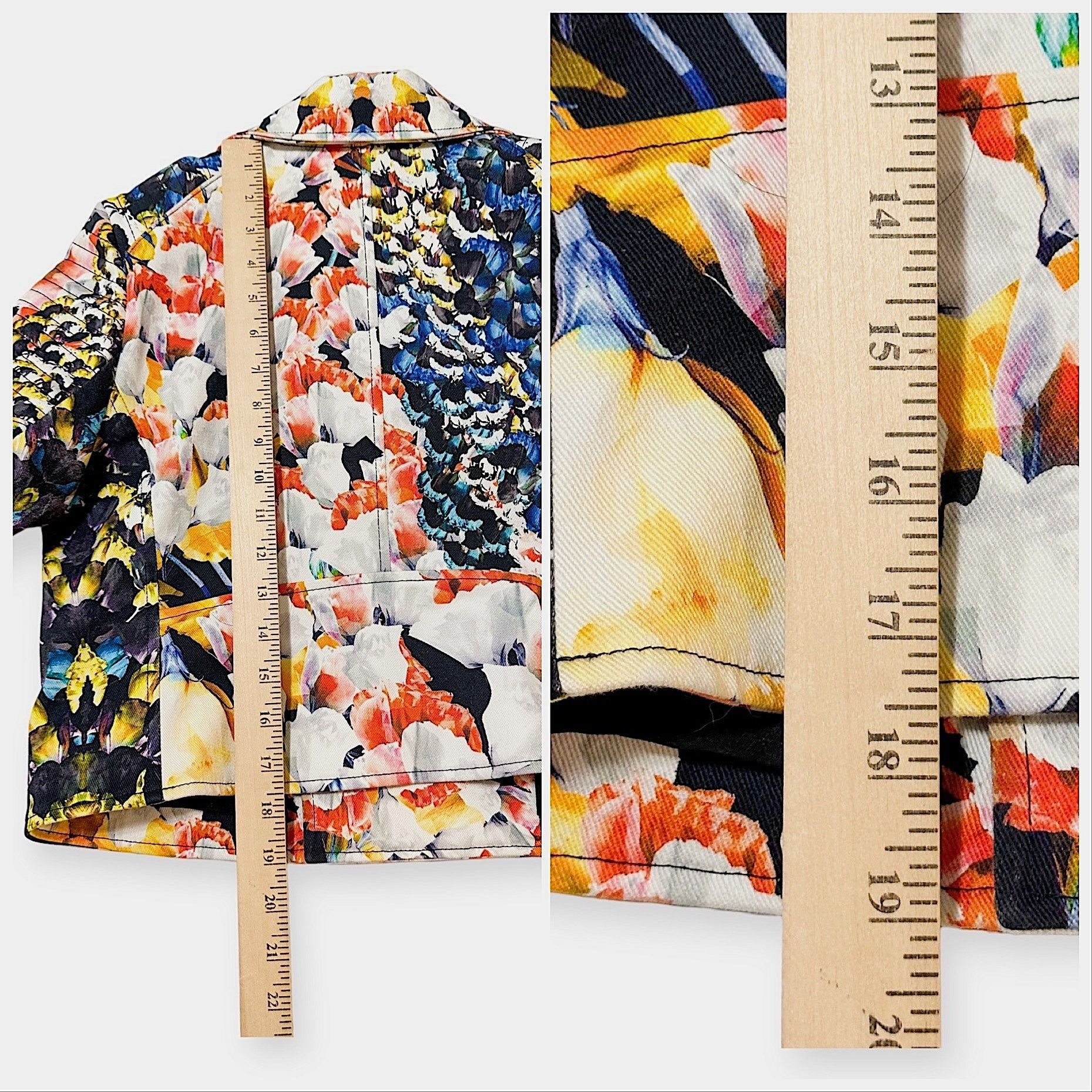 NICHOLAS Nicholas Digi Floral Cotton-Blend Moto Jacket, Size 8 Size M / US 6-8 / IT 42-44 - 13 Thumbnail