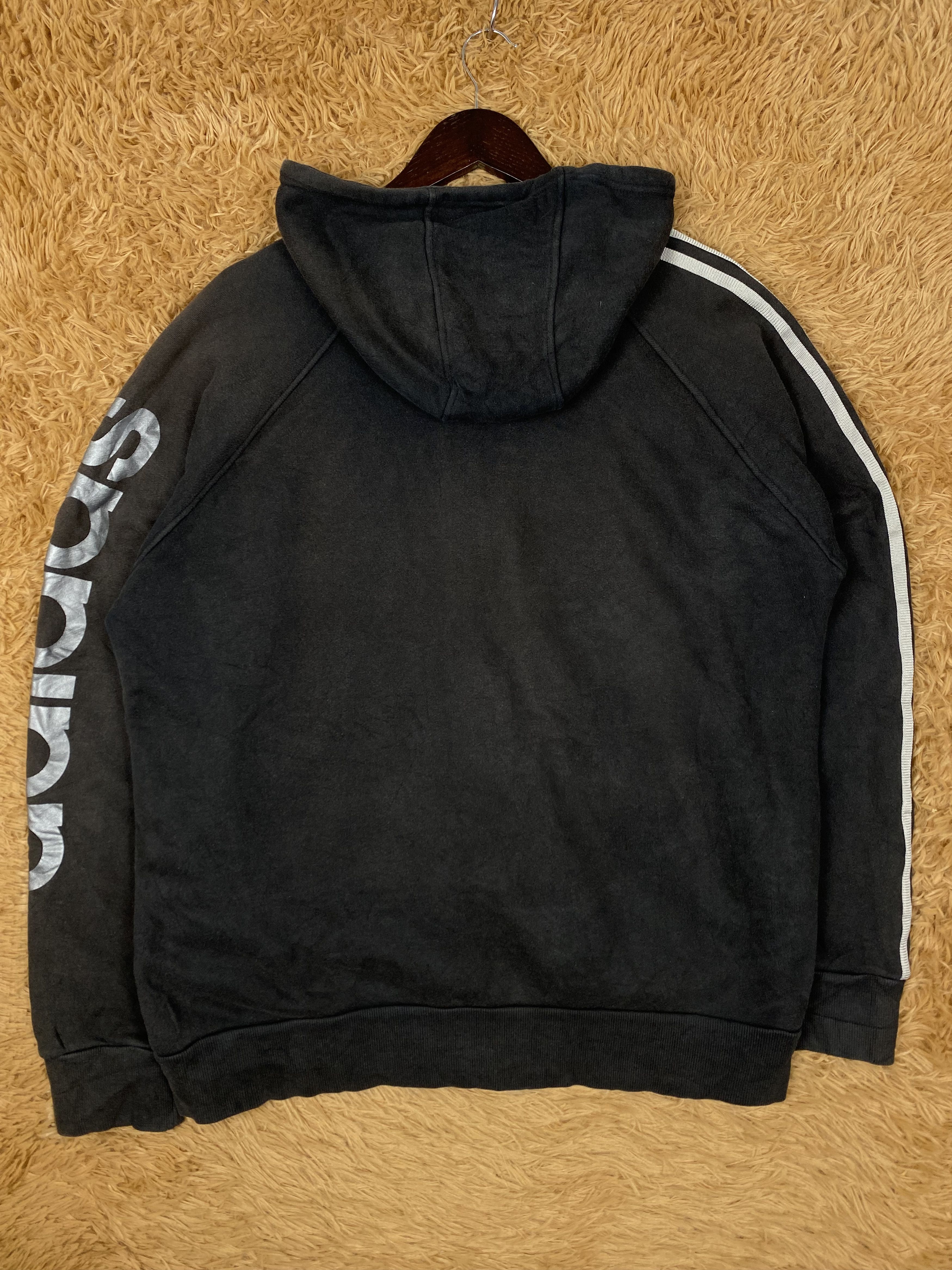 Adidas Vintage Adidas Three Stripe Hoodies PS0324 Size US L / EU 52-54 / 3 - 5 Thumbnail