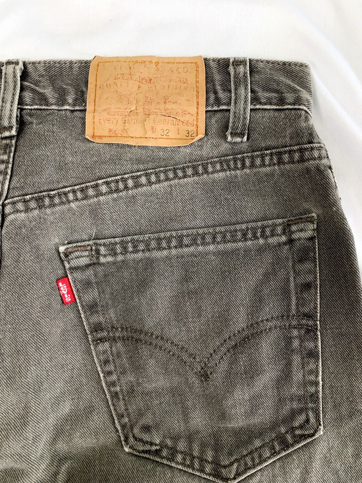 Levi's Levis 505 gray stone black jeans pant 32x32 Size US 32 / EU 48 - 6 Thumbnail