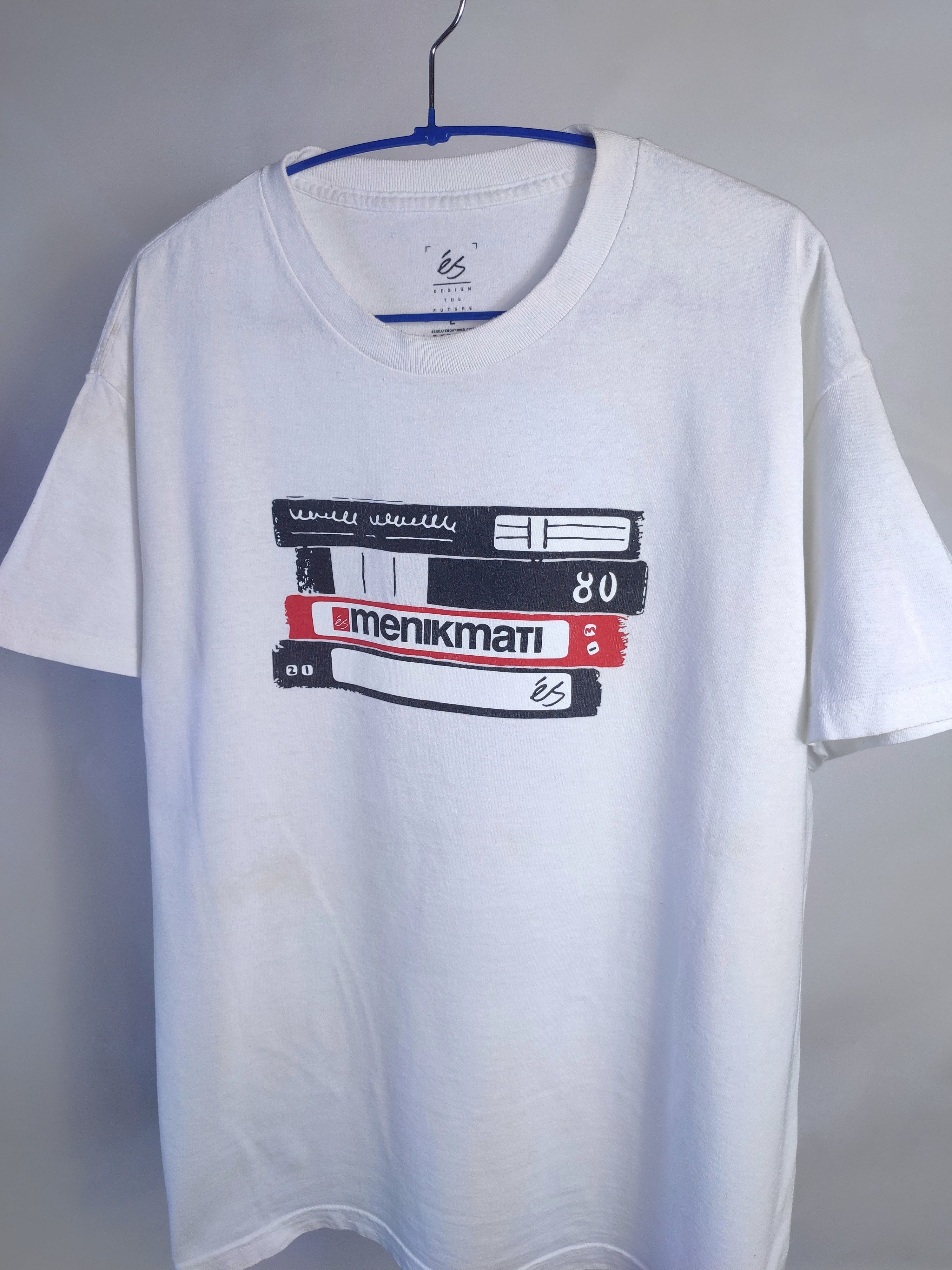 Vintage eS Menikmati Graphic T-Shirt Skate Vintage 2000 Streetwear Size US L / EU 52-54 / 3 - 2 Thumbnail