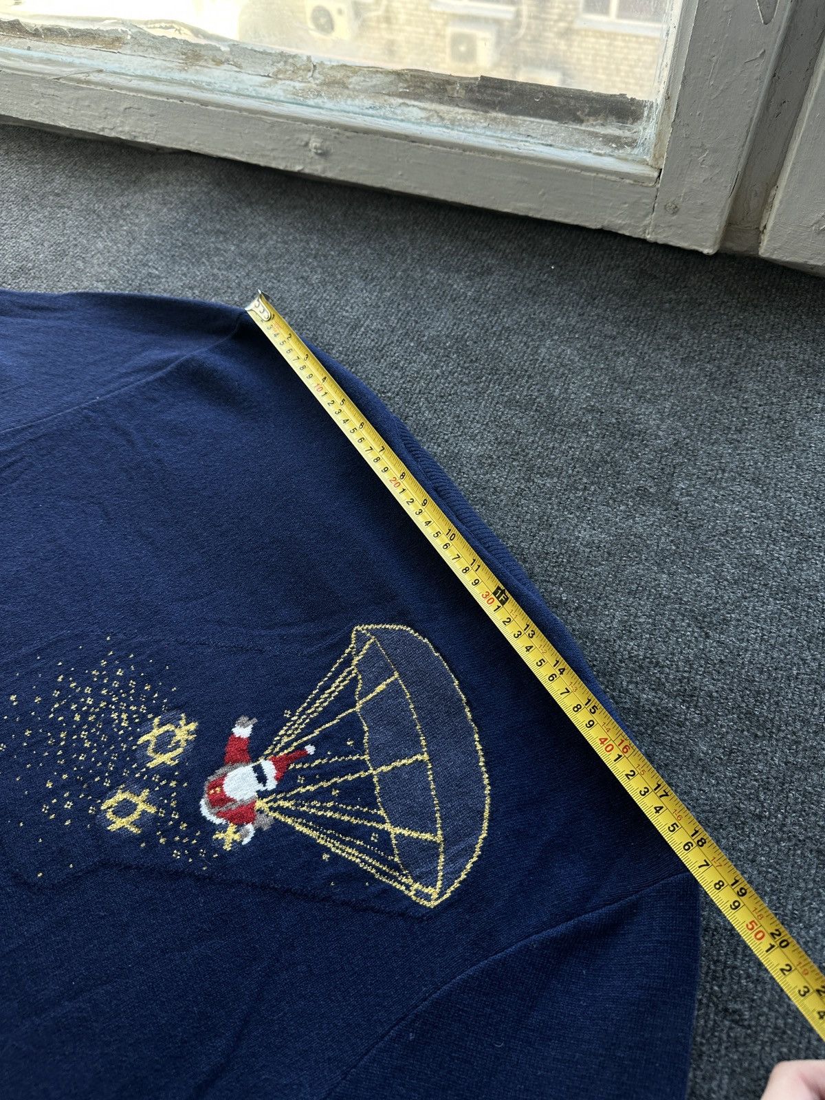 Breitling BREITLING 🚨 CHRISTMAS SANTA CLAUS BIG LOGO BLUE MEN SWEATER Size US XL / EU 56 / 4 - 14 Thumbnail