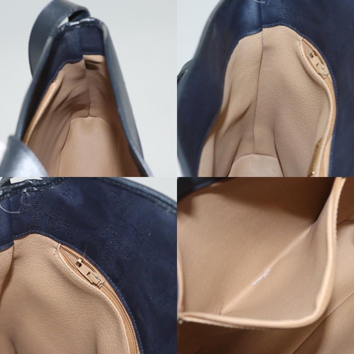 Dior DIOR Trotter Canvas Shoulder Bag Pvc Navy Gold Size ONE SIZE - 12 Thumbnail
