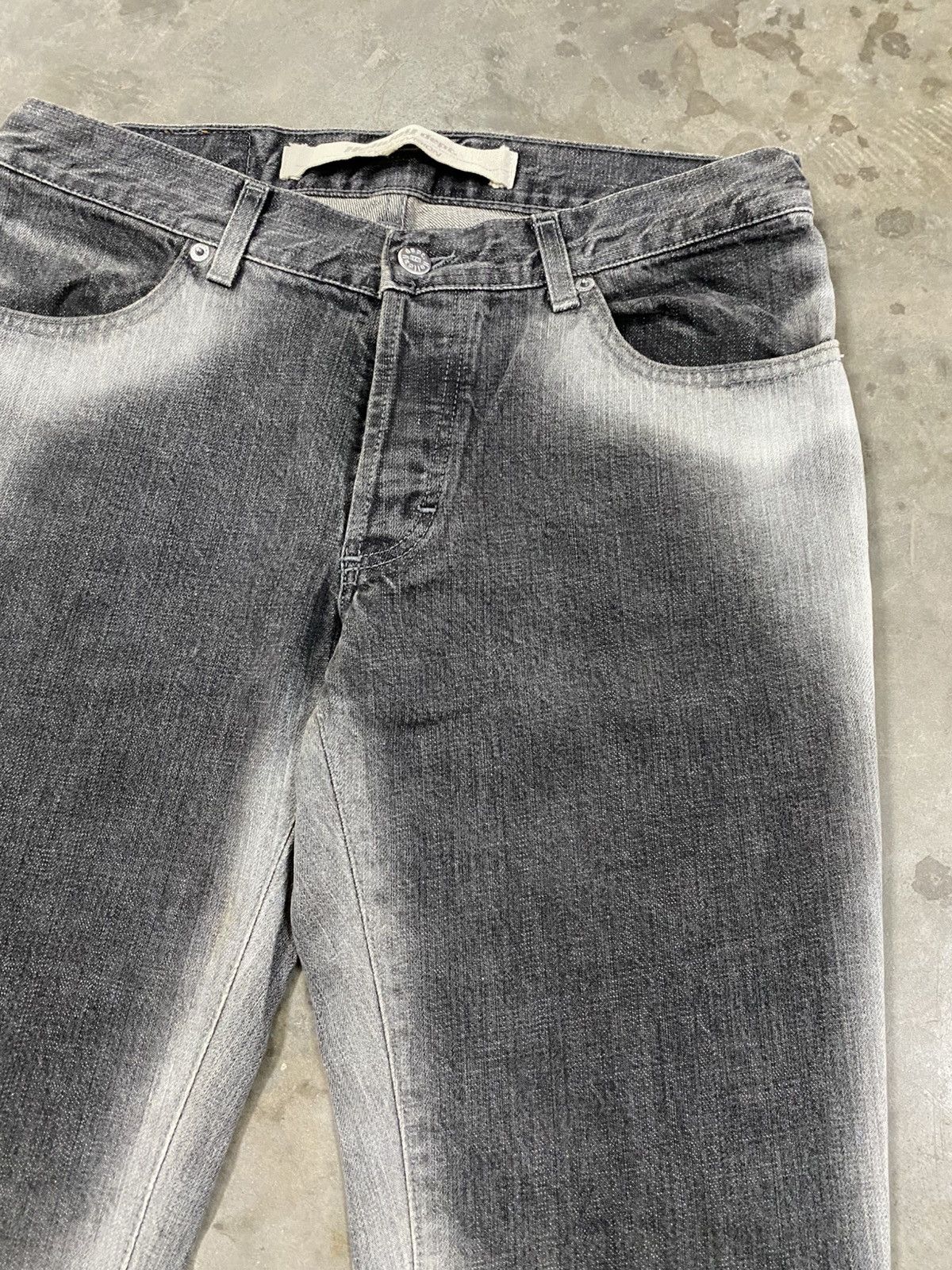 Seditionaries Flare Jeans Holiday Dept 2 Tone Black Italian Style @317 Size US 31 - 5 Thumbnail