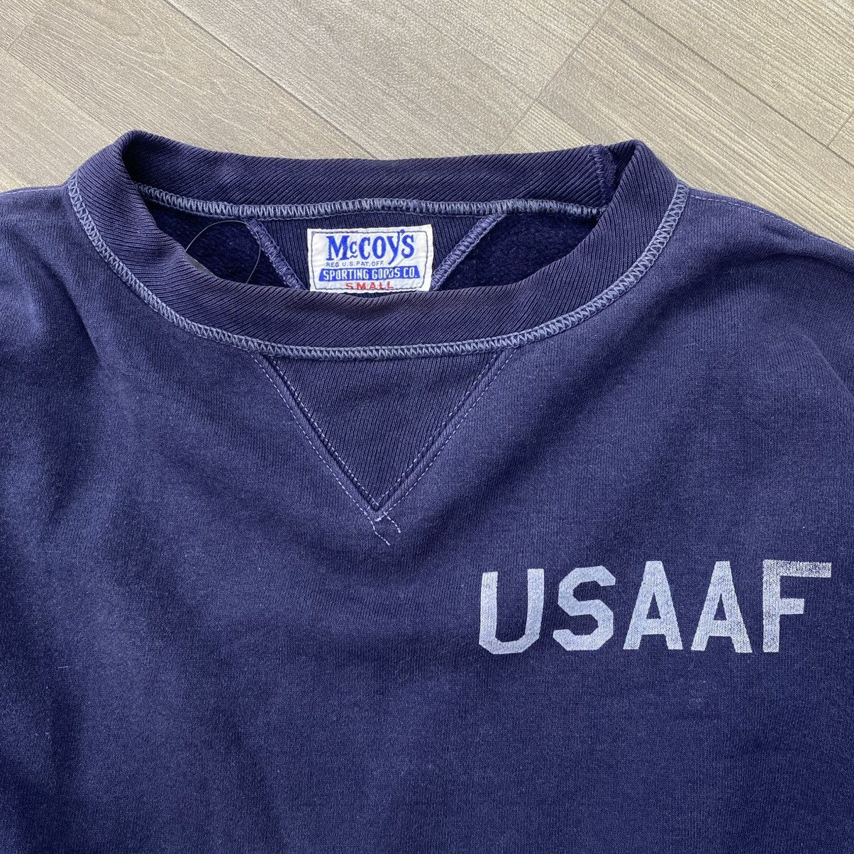 The Real McCoy's Vintage Mc Coys USAAF Military US Army Sweatshirt Size US S / EU 44-46 / 1 - 3 Thumbnail