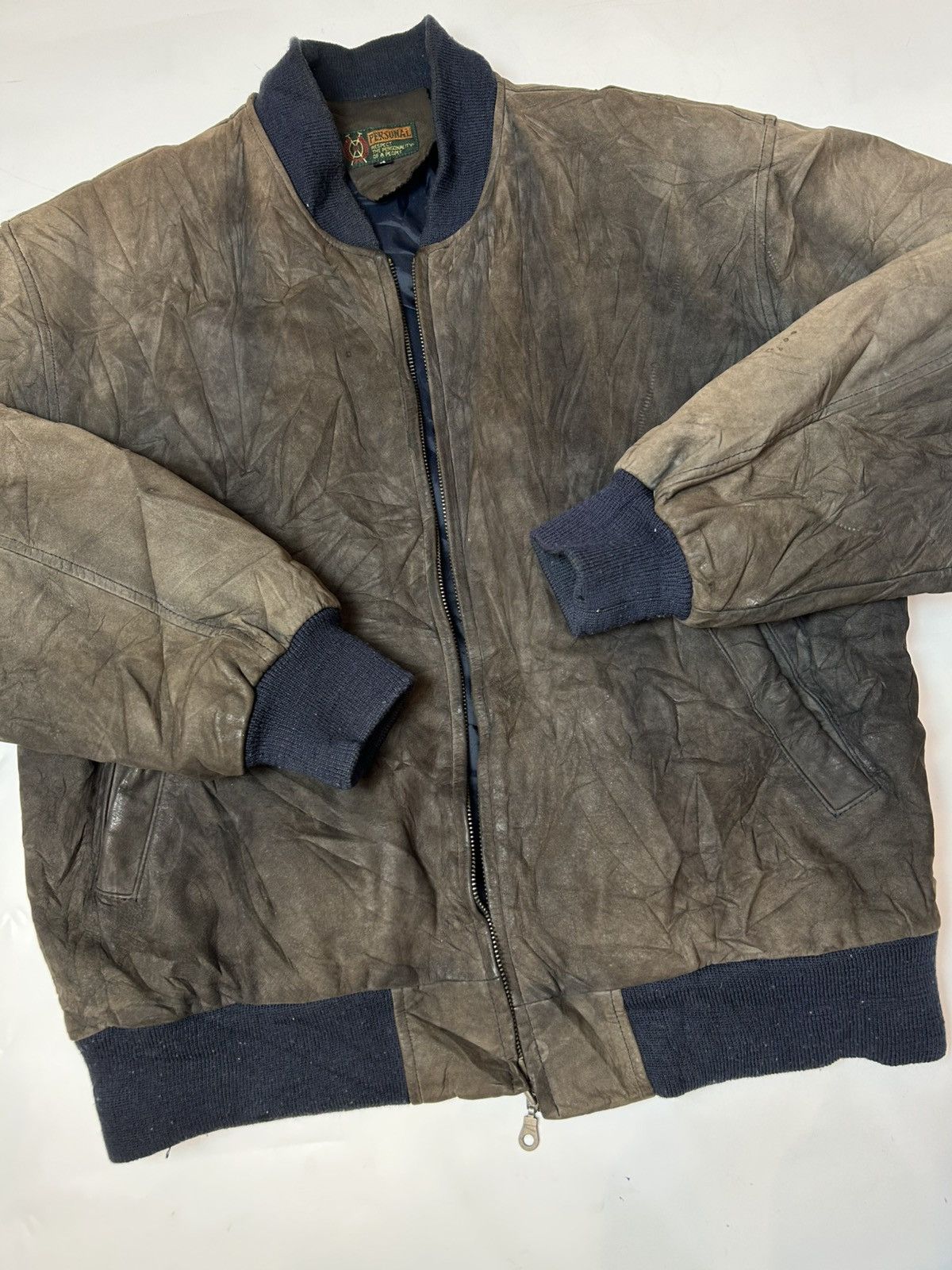 Vintage VINTAGE PERSONAL SUEDE VARSITY JACKET Size US L / EU 52-54 / 3 - 2 Thumbnail