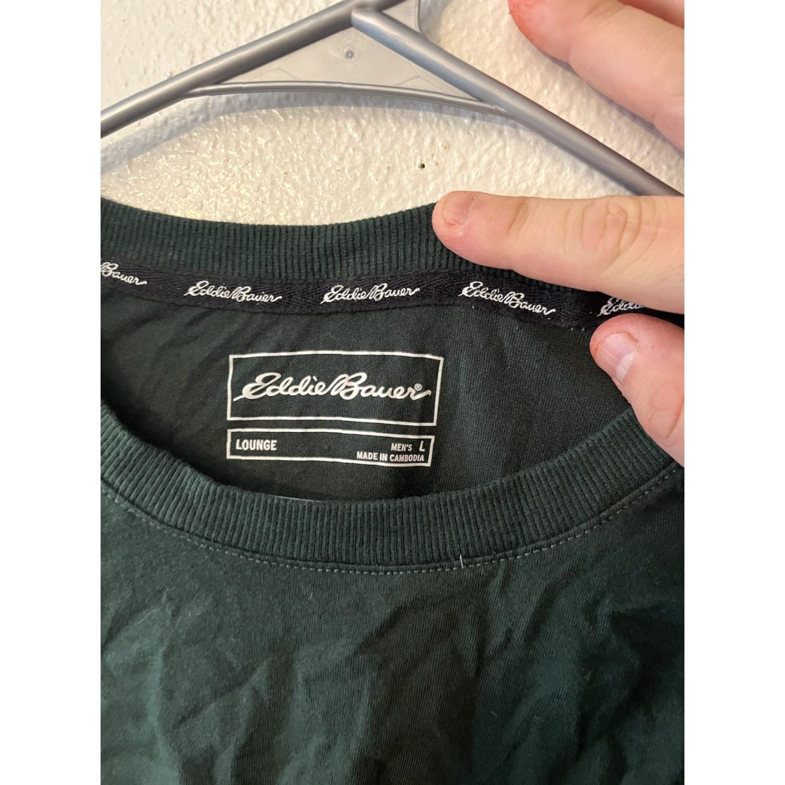 Eddie Bauer Eddie Bauer Mens Large Green Long Sleeve Crew Neck Pullover Shirt Size US L / EU 52-54 / 3 - 2 Thumbnail
