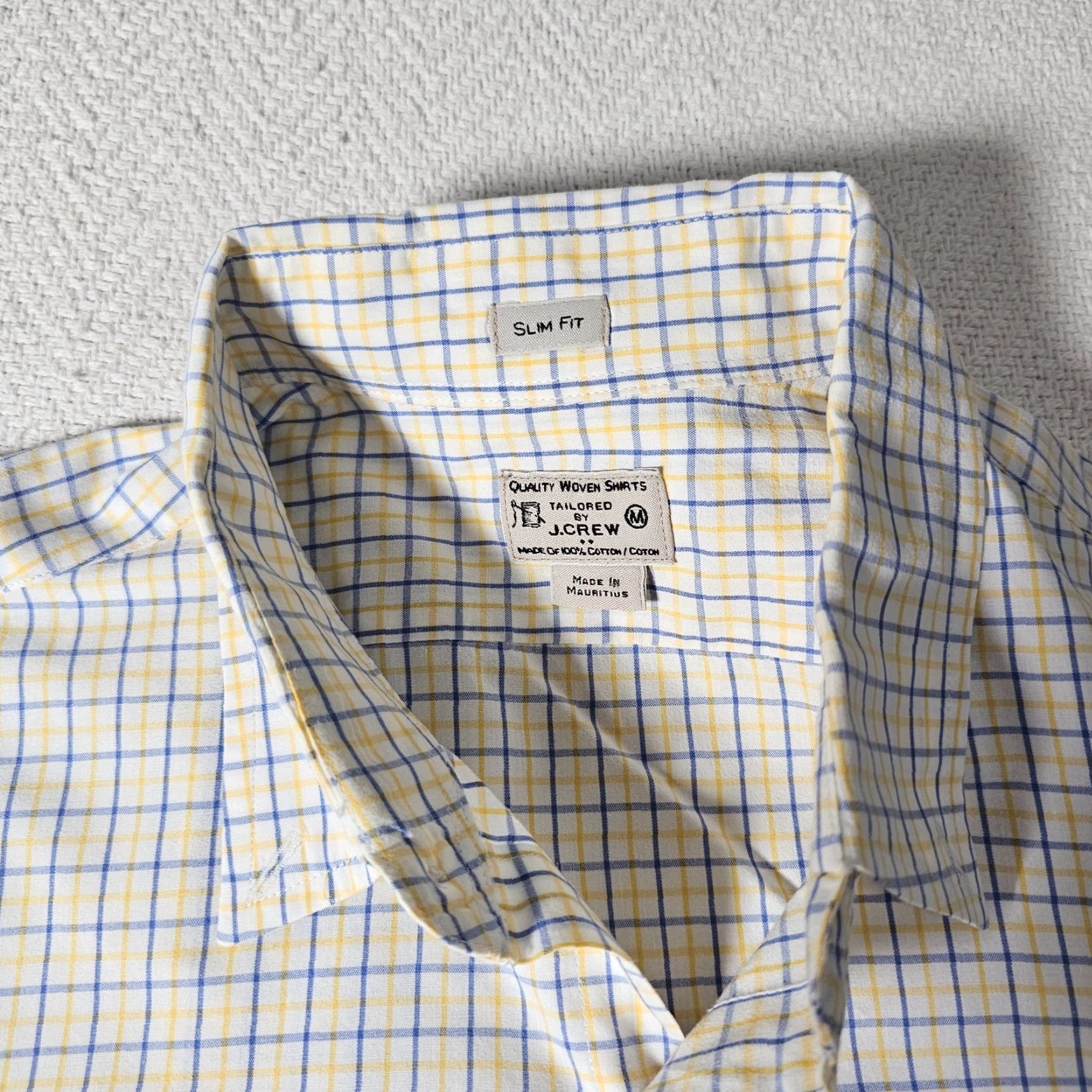 J.Crew J.CREW Shirt Men Medium White Plaid Long Sleeve Button-Down Preppy Office Casual Workwear Size US M / EU 48-50 / 2 - 2 Thumbnail