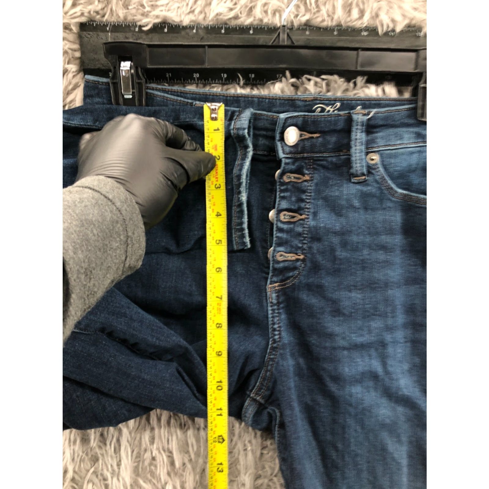 Express Express High Rise Skinny Jeans Womens Size 6 Medium Wash Blue Denim 5-Pocket Classic Modern Size 28" / US 6 / IT 42 - 4 Thumbnail